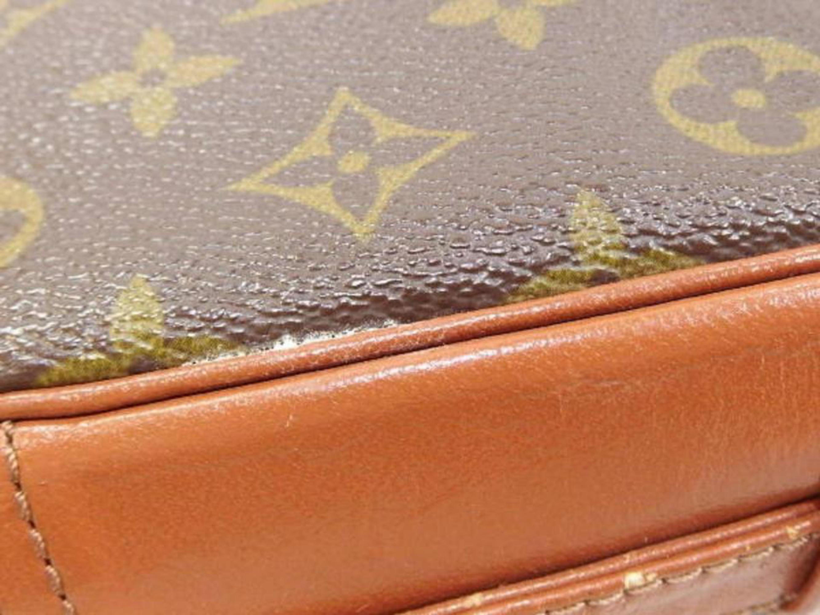 Louis Vuitton Monogram Sac Bandouliere 223824 Brown Coated Canvas Shoulder Bag For Sale 6