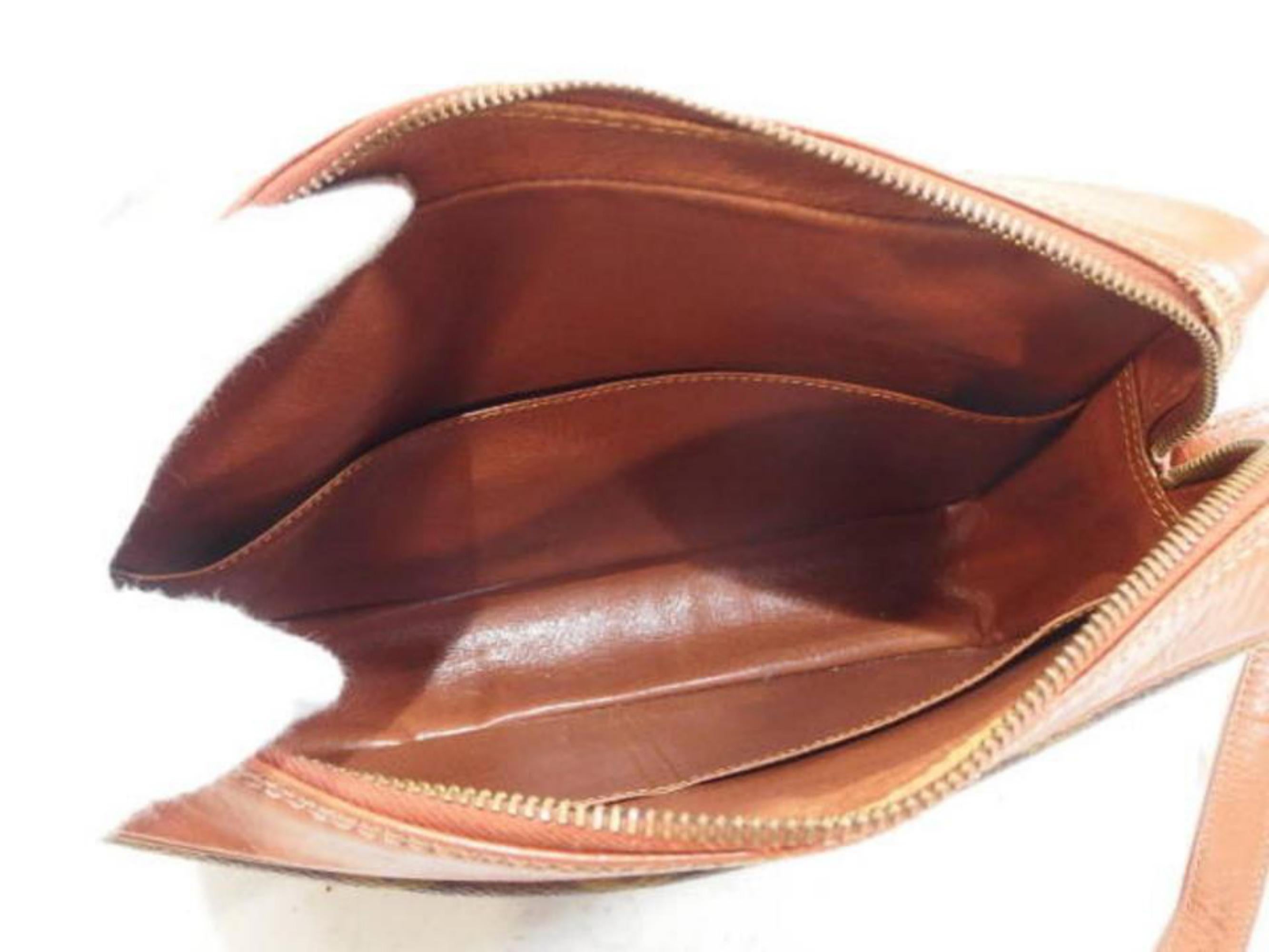 Louis Vuitton Monogram Sac Bandouliere 223824 Brown Coated Canvas Shoulder Bag For Sale 2