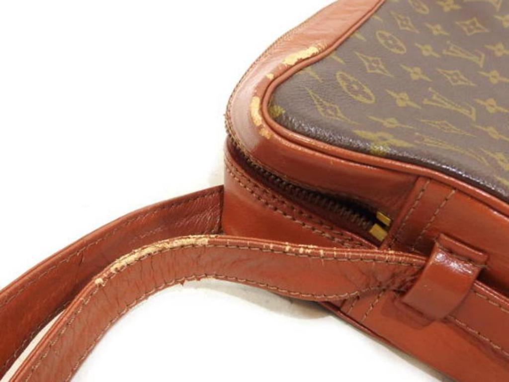 Louis Vuitton Monogram Sac Bandouliere 223824 Brown Coated Canvas Shoulder Bag For Sale 5