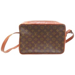 Vintage Louis Vuitton Monogram Sac Bandouliere 223824 Brown Coated Canvas Shoulder Bag