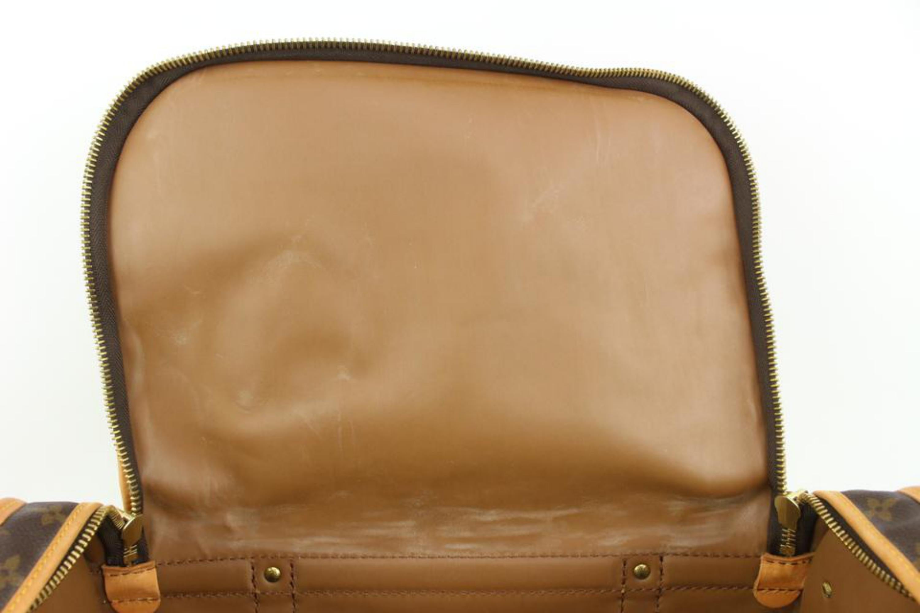 Brown Louis Vuitton Monogram Sac Chien 40 Pet Carrier Dog Bag 38lv223s For Sale
