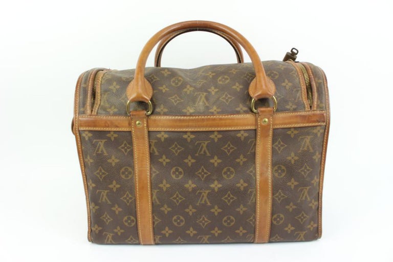 Louis Vuitton French Company Sac Chien Monogram Dog Carrier Travel