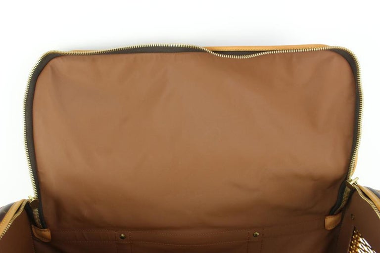 Louis Vuitton Monogram Leather Dog Carrier Duffle Brown Canvas