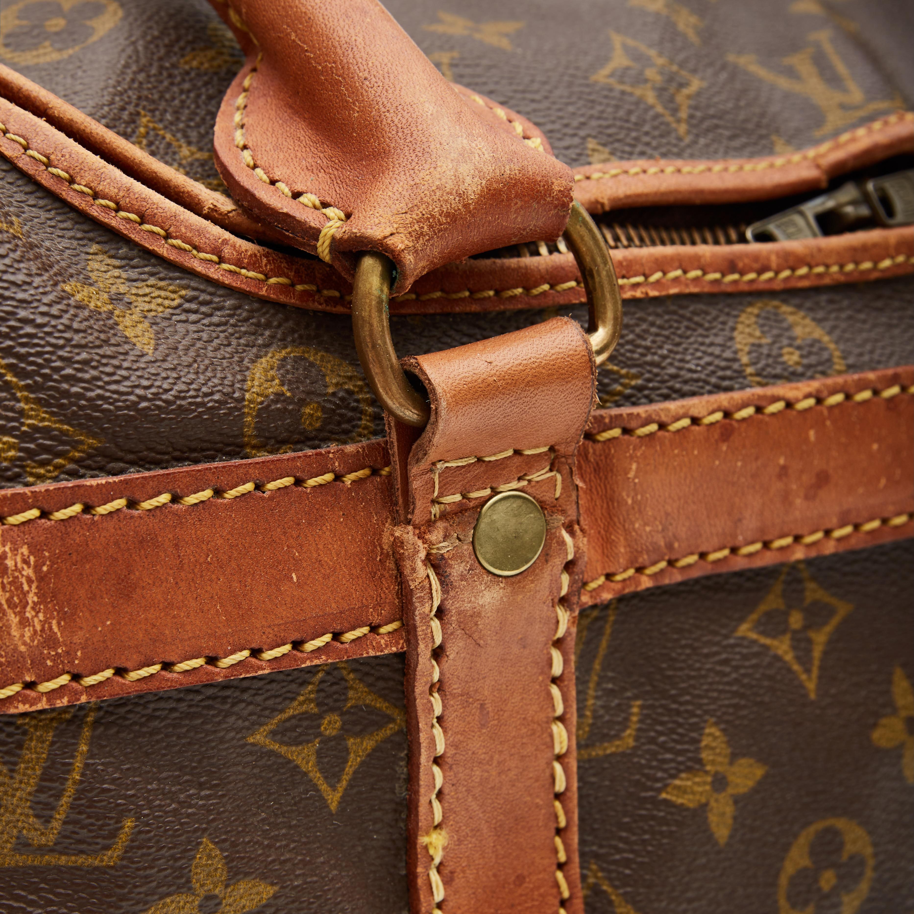 Louis Vuitton Monogram Sac Chien Pet Carrier 35 (circa anni '90) In condizioni discrete in vendita a Montreal, Quebec