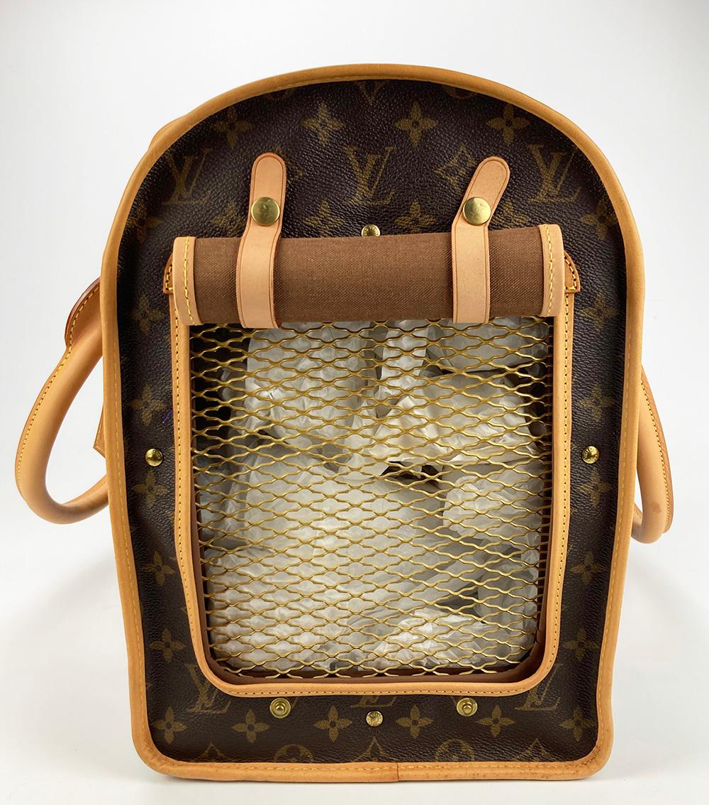 Louis Vuitton Monogram Sac Chien Pet Carrier 50 For Sale 1