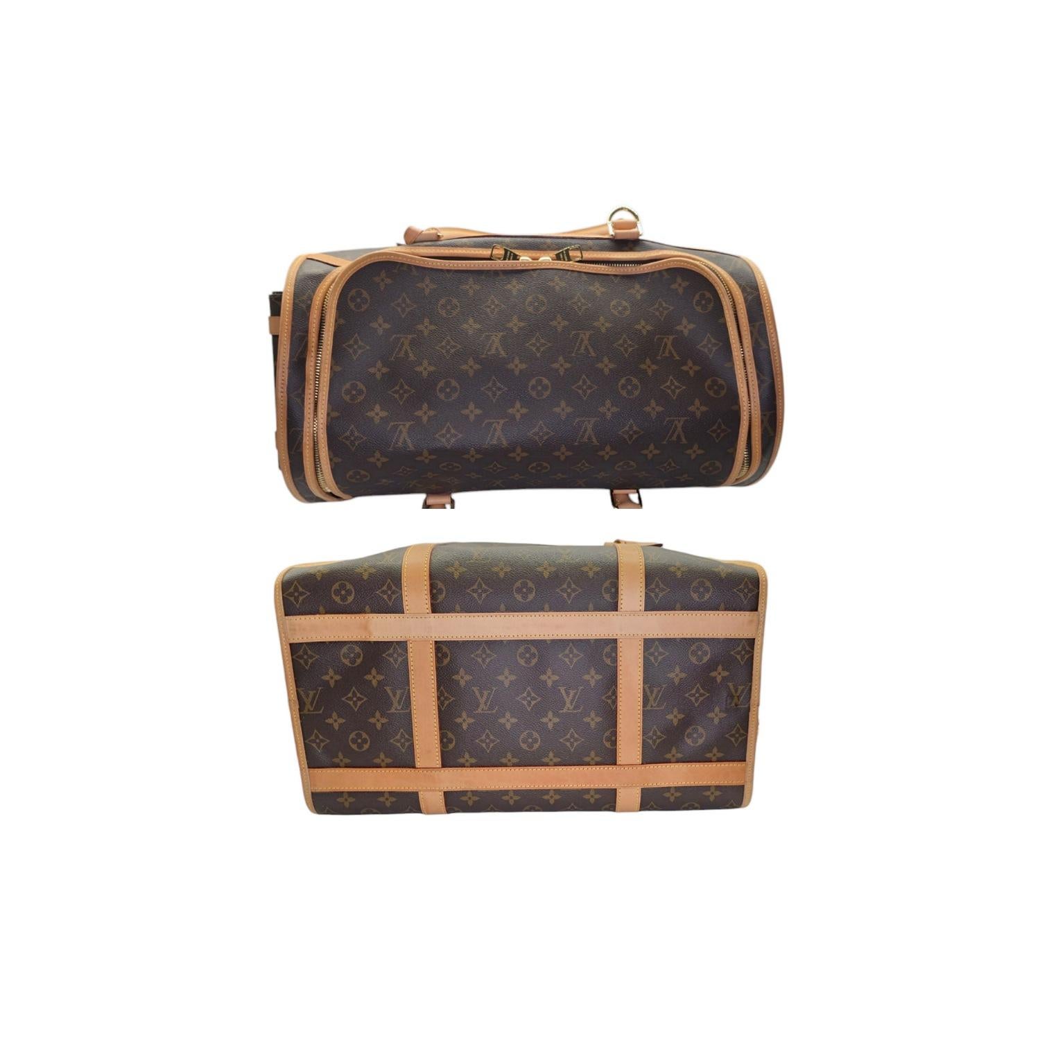 Women's or Men's Louis Vuitton Monogram Sac Chien Pet Carrier NM For Sale