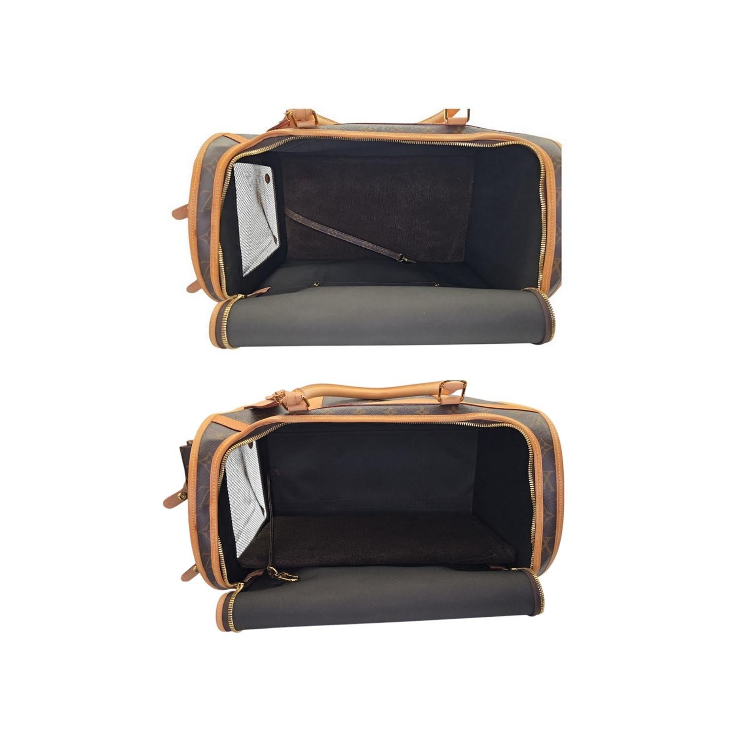 Louis Vuitton Monogram Sac Chien Pet Carrier NM For Sale 1