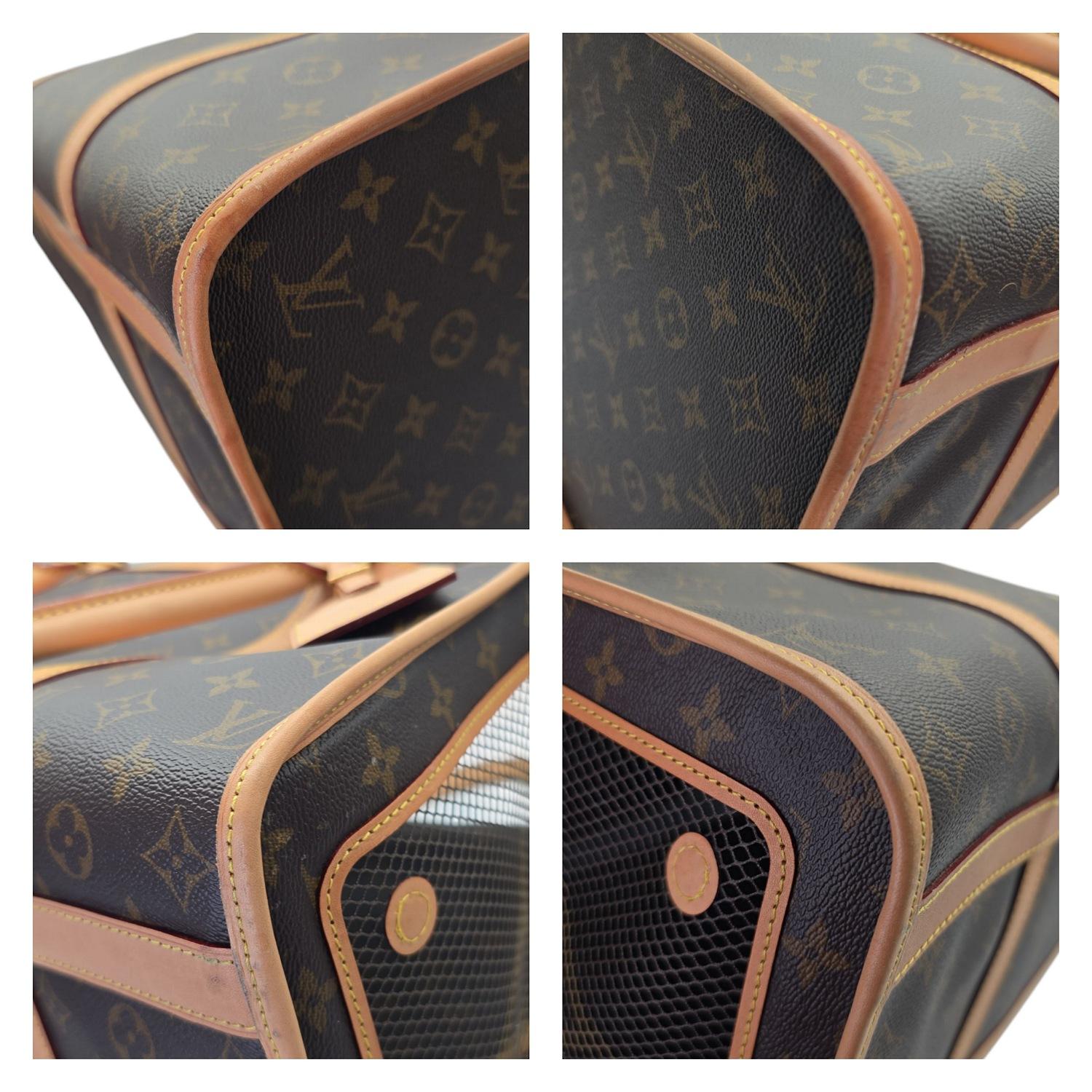 Louis Vuitton Monogram Sac Chien Pet Carrier NM For Sale 3