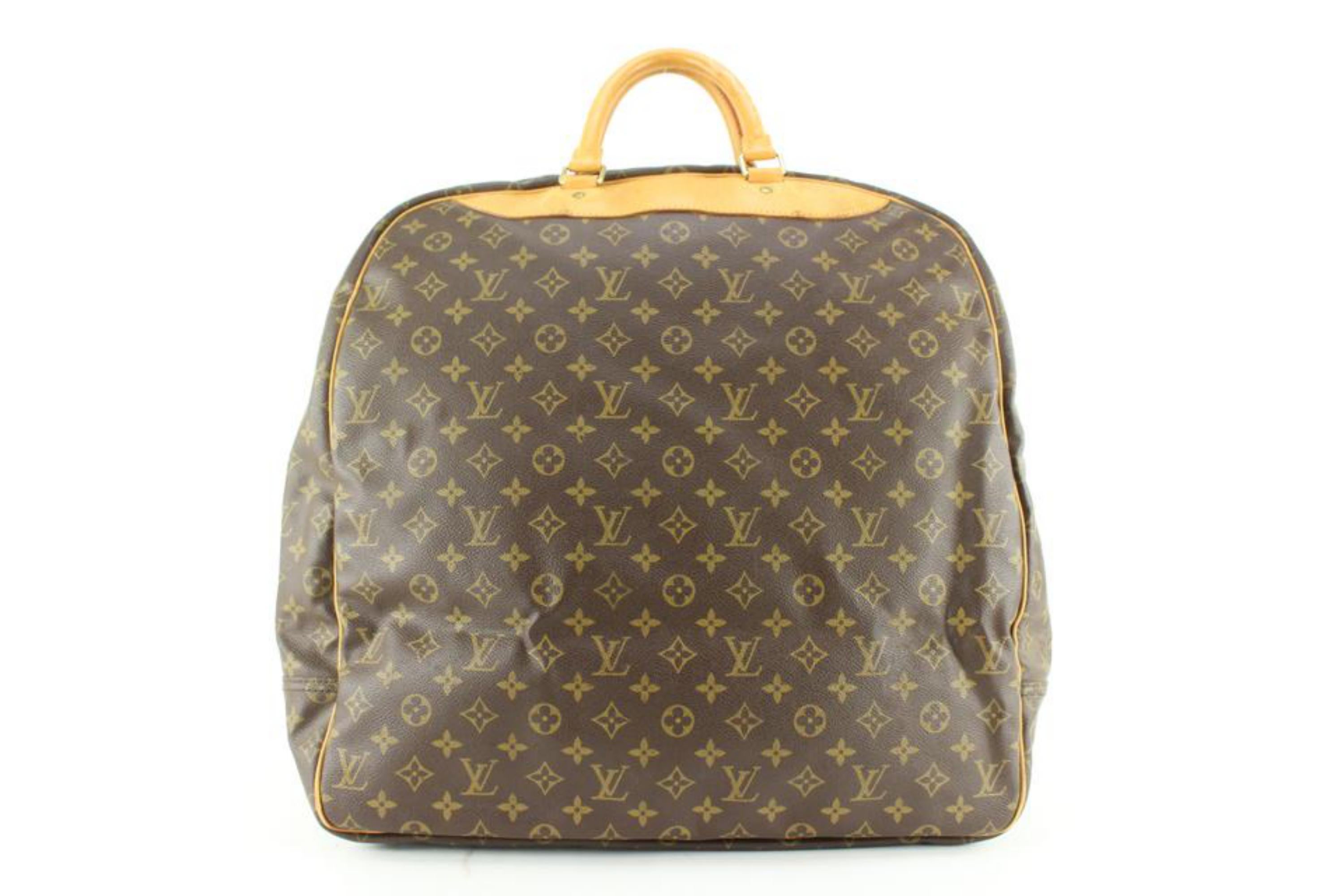 Louis Vuitton Monogram Sac Evasion Top Handle Travel Bag 80lz629s In Good Condition In Dix hills, NY