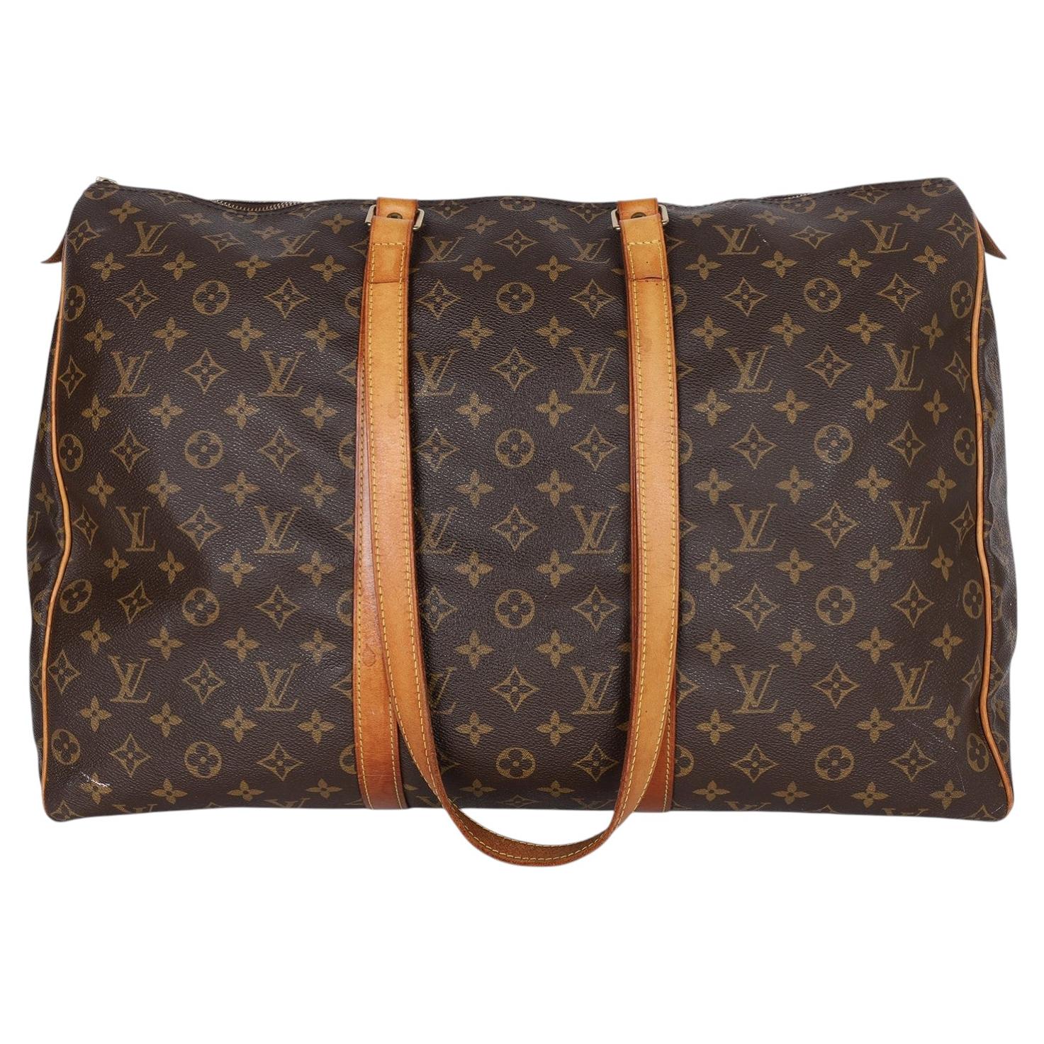 Louis Vuitton Monogram Sac Flanerie Braun Canvas Zipper Tote Bag 50