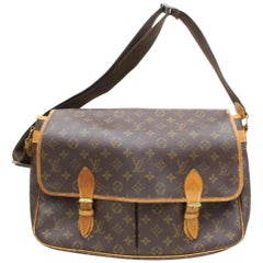 Louis Vuitton Monogram Sac Gibeciere Gm 869978 Brown Coated Canvas Messenger Bag