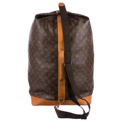 Louis Vuitton Monogram Sac Marin 866711 Brown Coated Canvas Wristlet