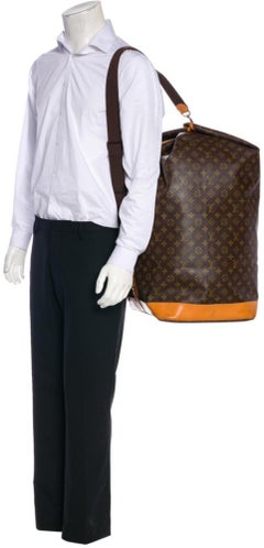 Louis Vuitton Monogram Sac Marin 866711 Brown Coated Canvas Wristlet