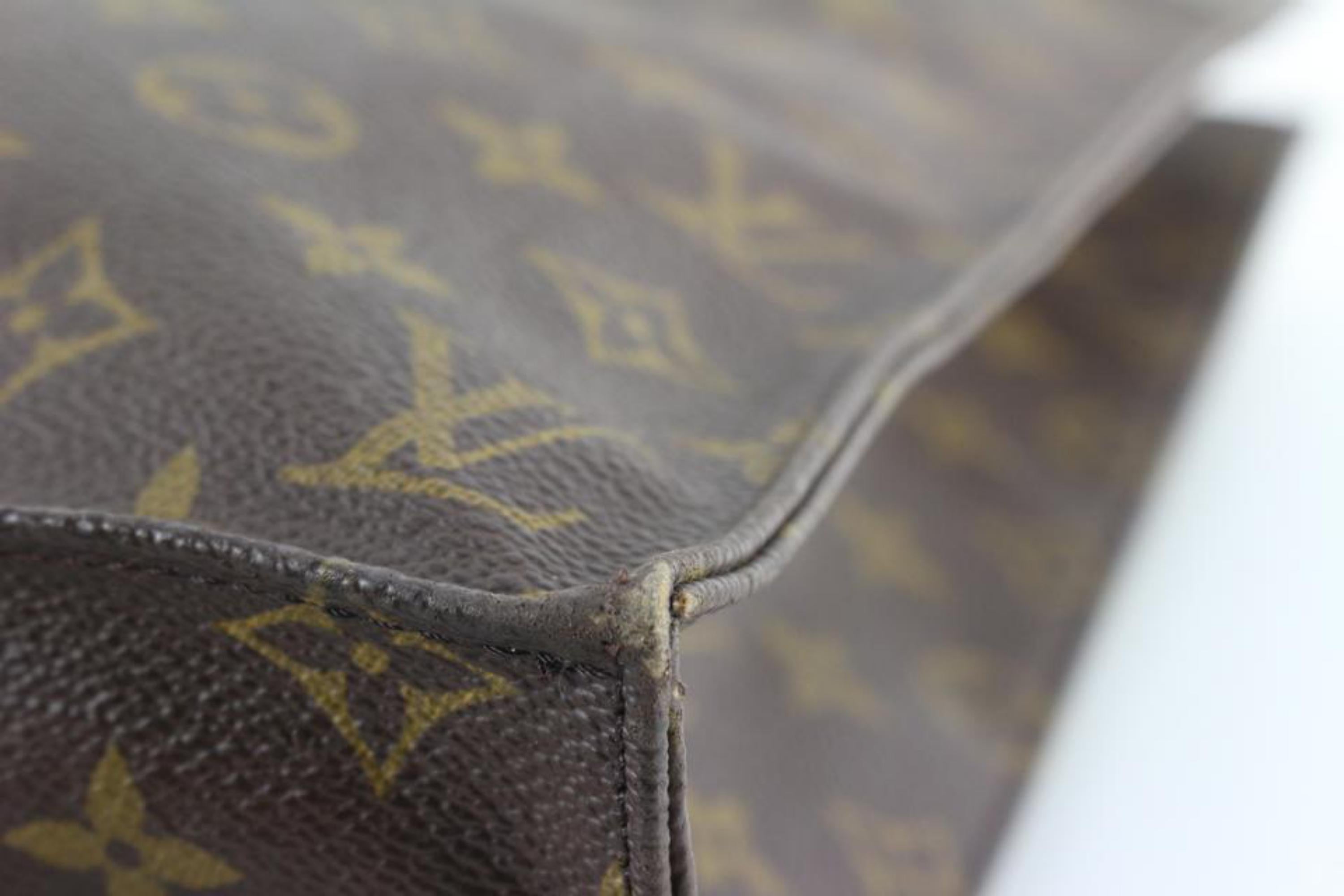 Louis Vuitton Monogram Sac Plat Shopper Tote 2lk719s In Good Condition In Dix hills, NY
