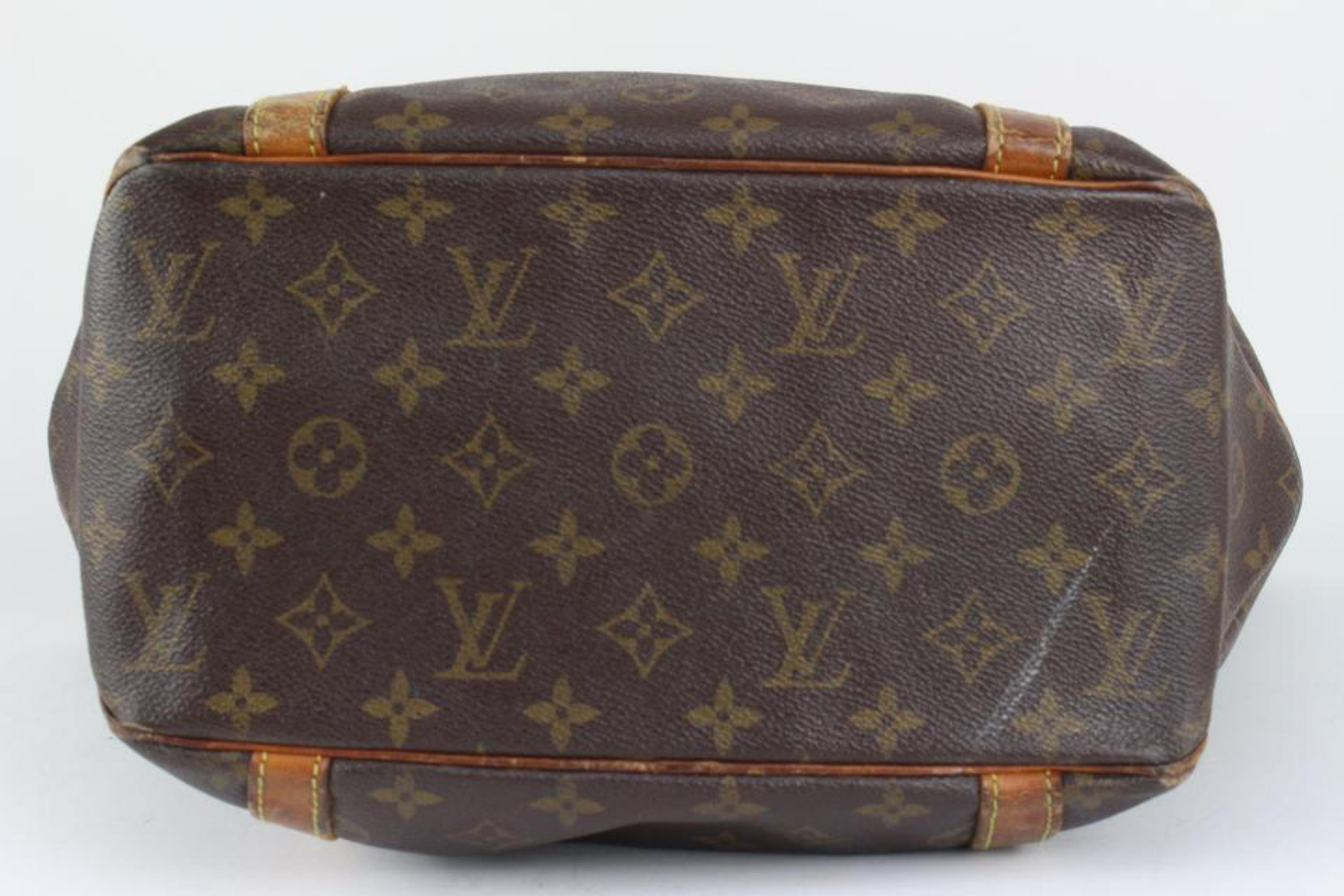 Brown Louis Vuitton Monogram Sac Shopping Tote Bag 6LV1022 For Sale