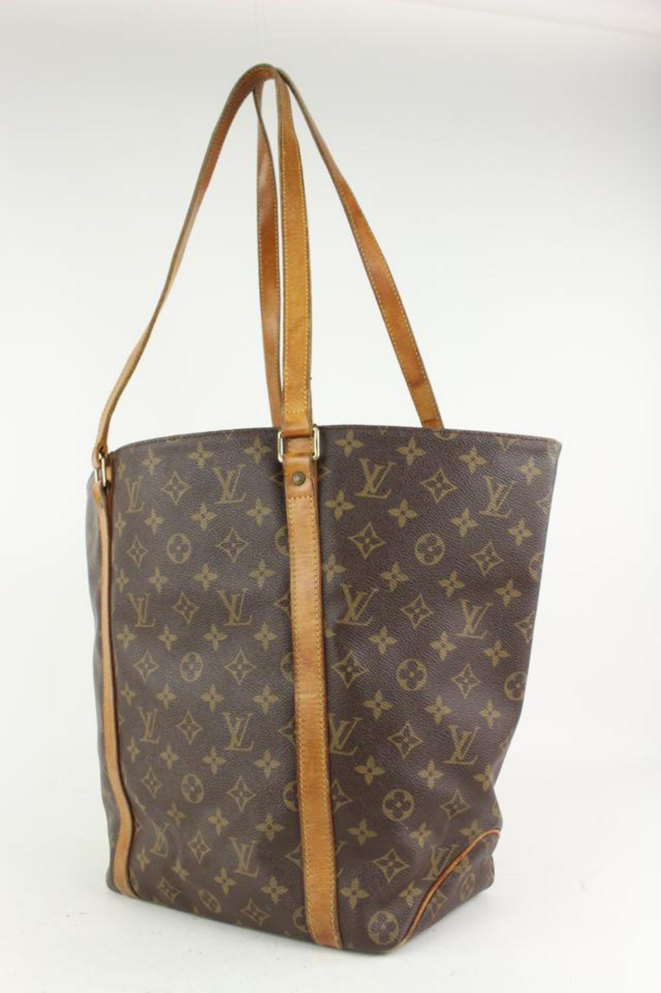 Louis Vuitton Monogram Sac Shopping Tote Bag 7LZ1019 For Sale 6