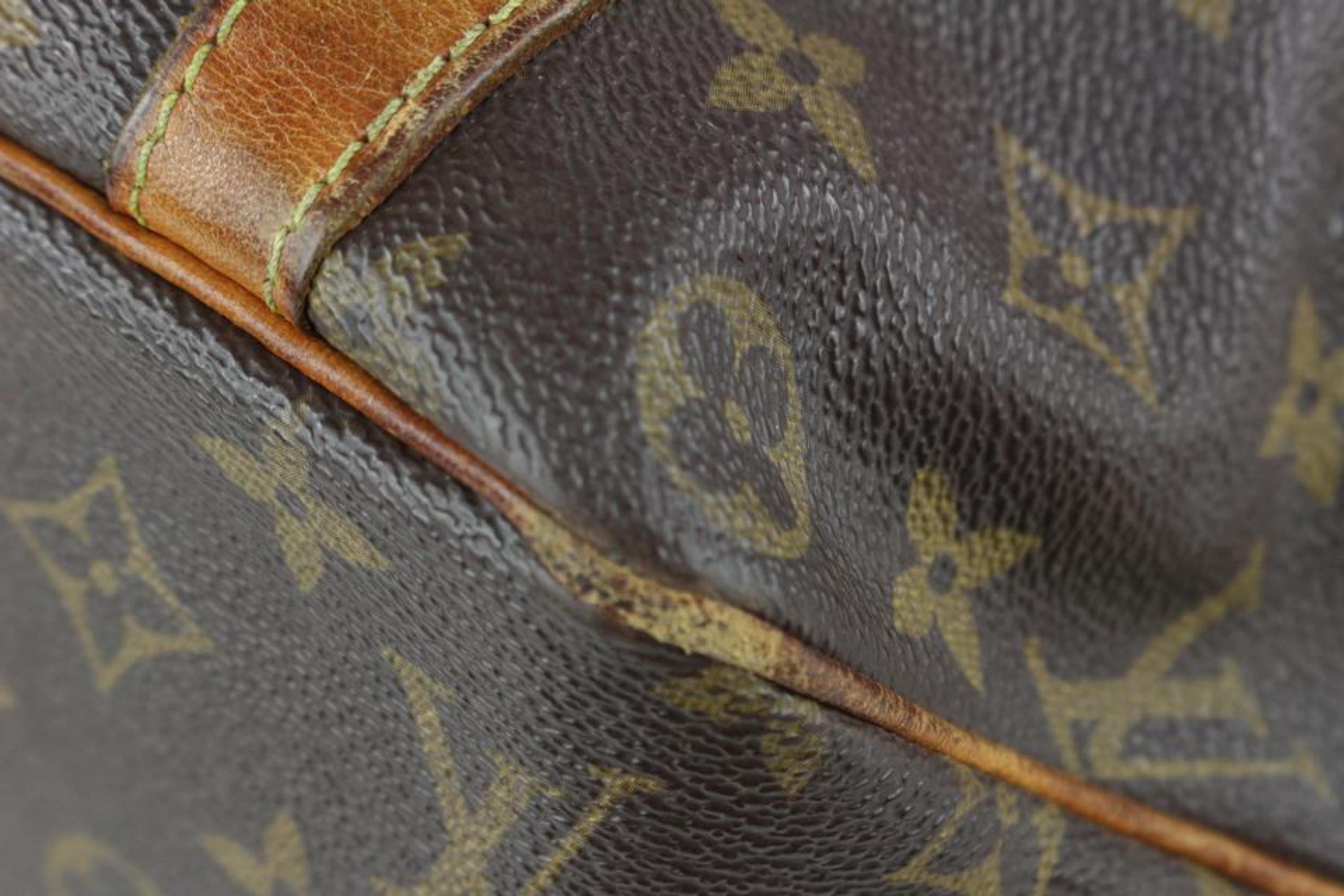 Brown Louis Vuitton Monogram Sac Shopping Tote Bag 7LZ1019 For Sale