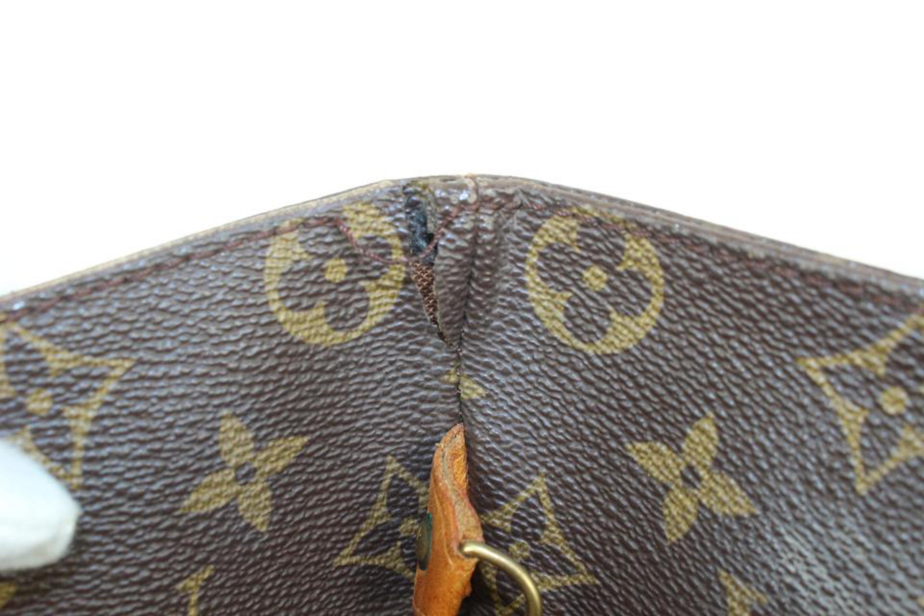 Louis Vuitton Monogram Sac Shopping Tote Bag 7LZ1019 In Fair Condition For Sale In Dix hills, NY