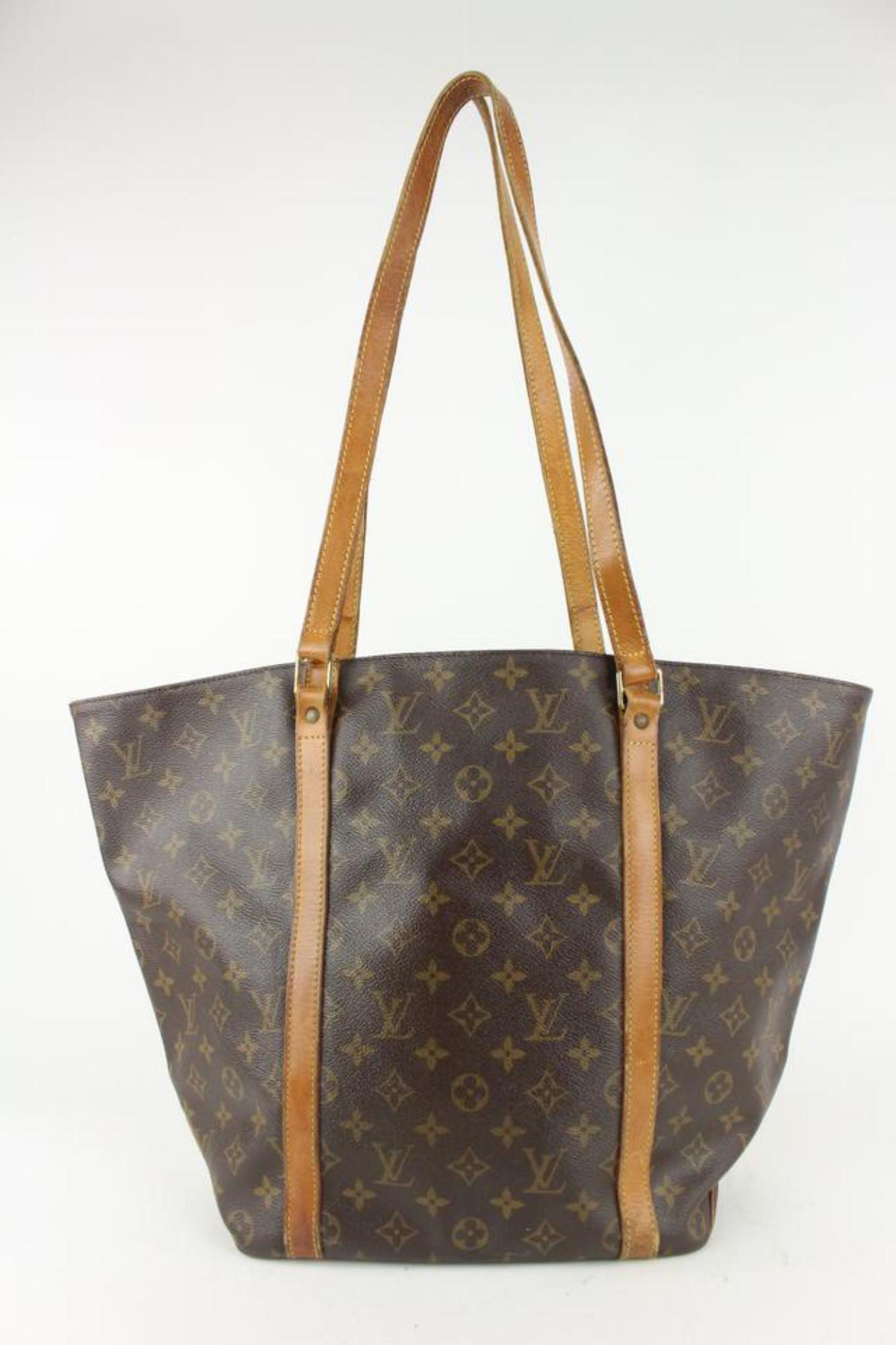 Louis Vuitton Monogram Sac Shopping Tote Bag 927lv52 In Fair Condition For Sale In Dix hills, NY