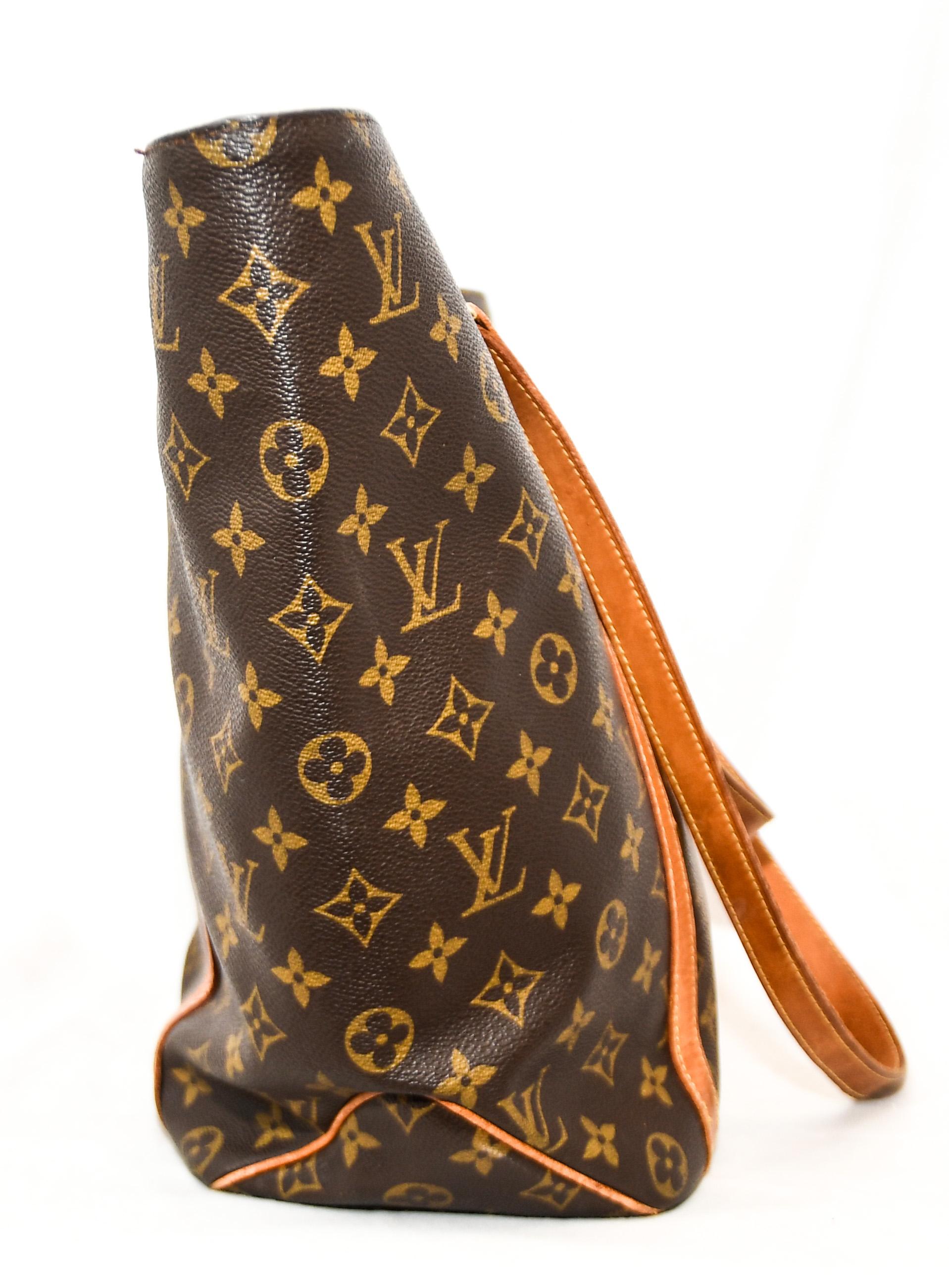 Brown Louis Vuitton Monogram Sac Shopping Tote Bag 