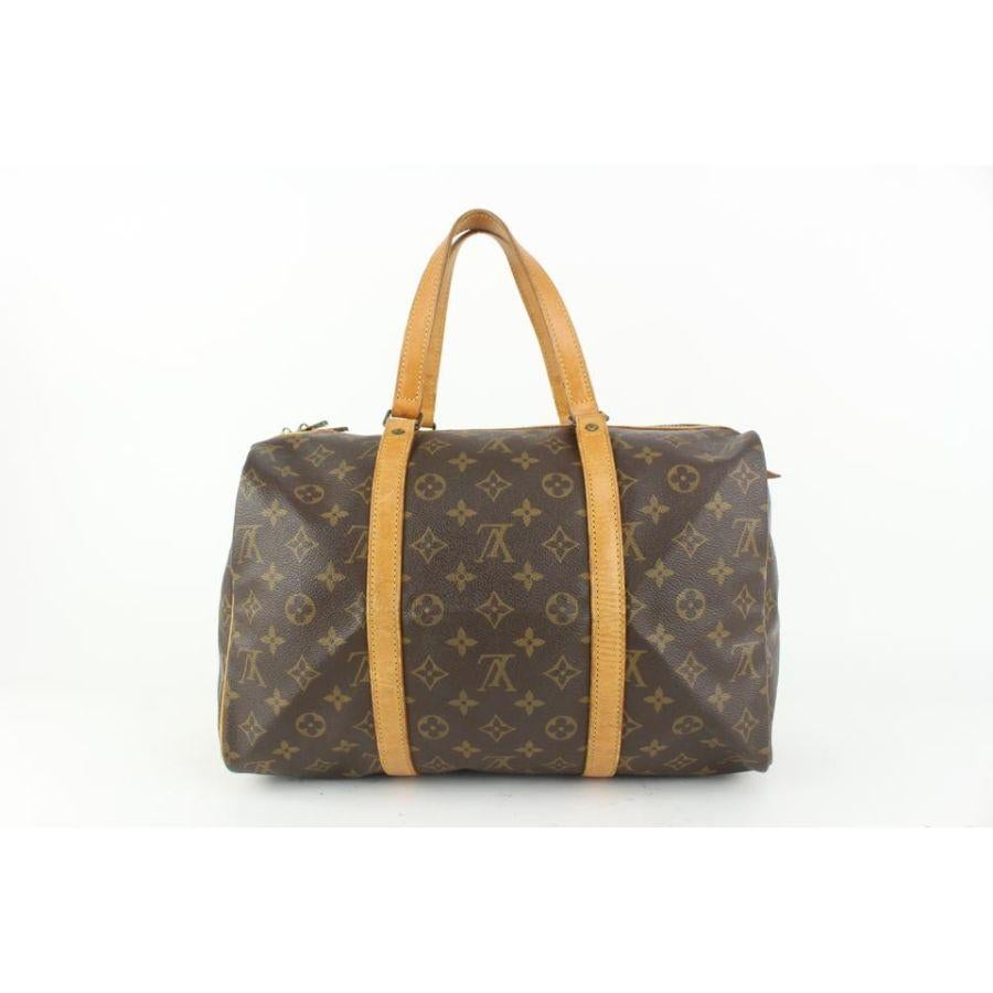 Louis Vuitton Monogram Sac Souple Boston Bag 910lv6 In Good Condition For Sale In Dix hills, NY