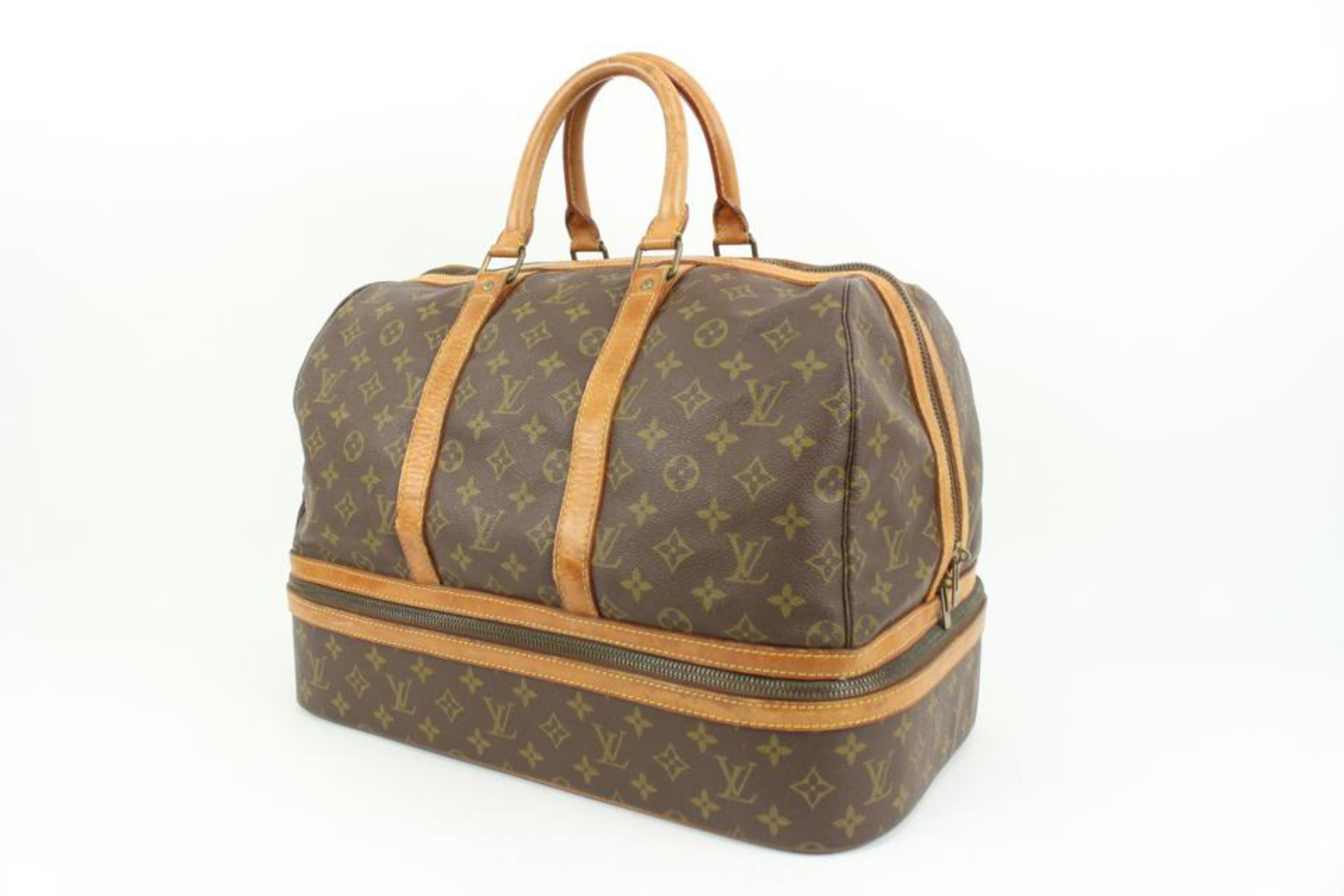 Louis Vuitton Monogram Sac Sport Shoe Trunk Duffle Upcycle Ready 46lk41
Made In: France
Measurements: Length:  17.5
