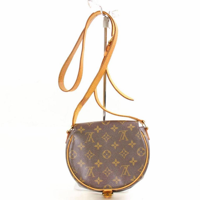 Louis Vuitton Monogram Sac Tambourin 868697 Brown Coated Canvas Cross Body  Bag at 1stDibs