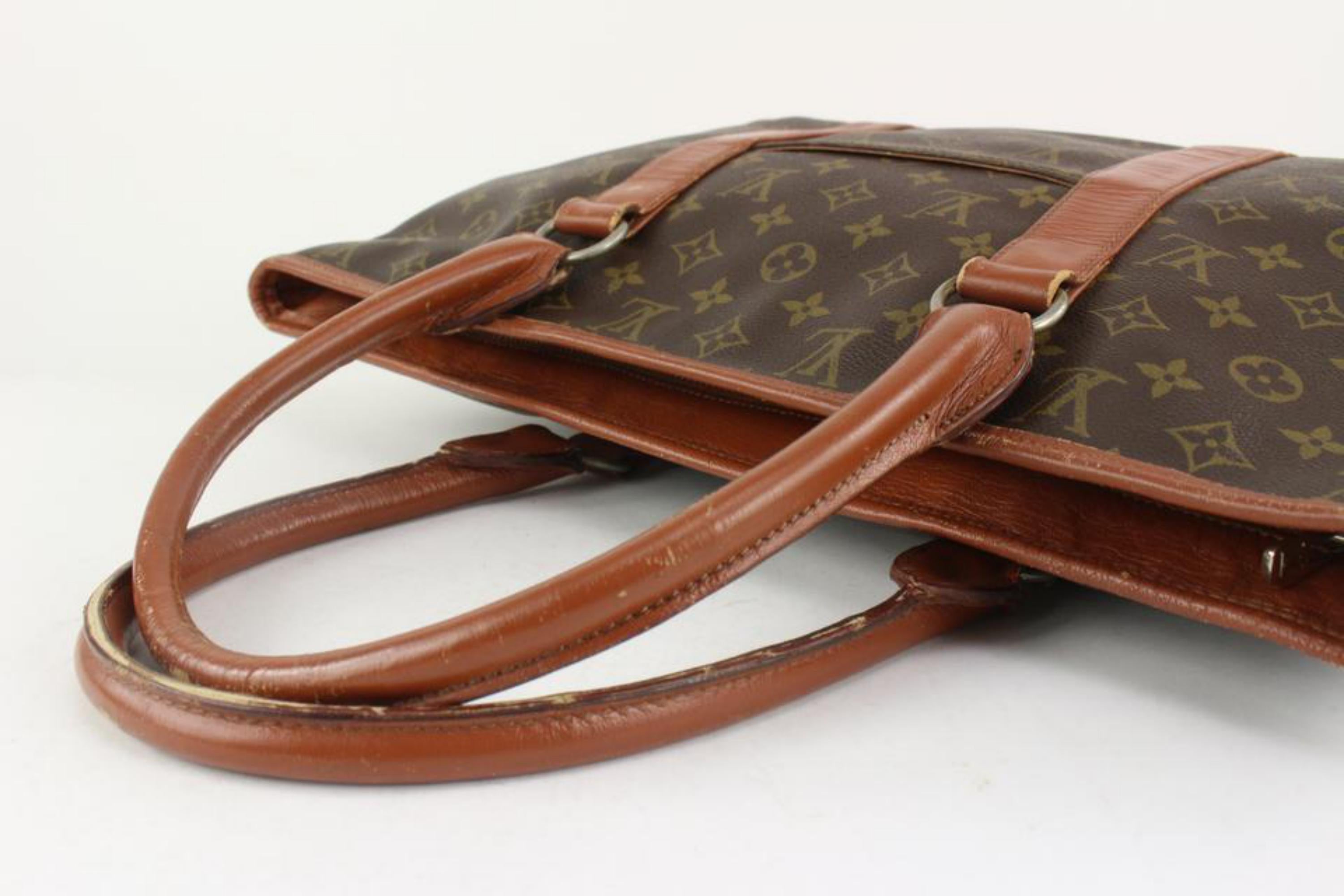 Brown Louis Vuitton Monogram Sac Weekend PM Zip Tote bag 1119lv50 For Sale