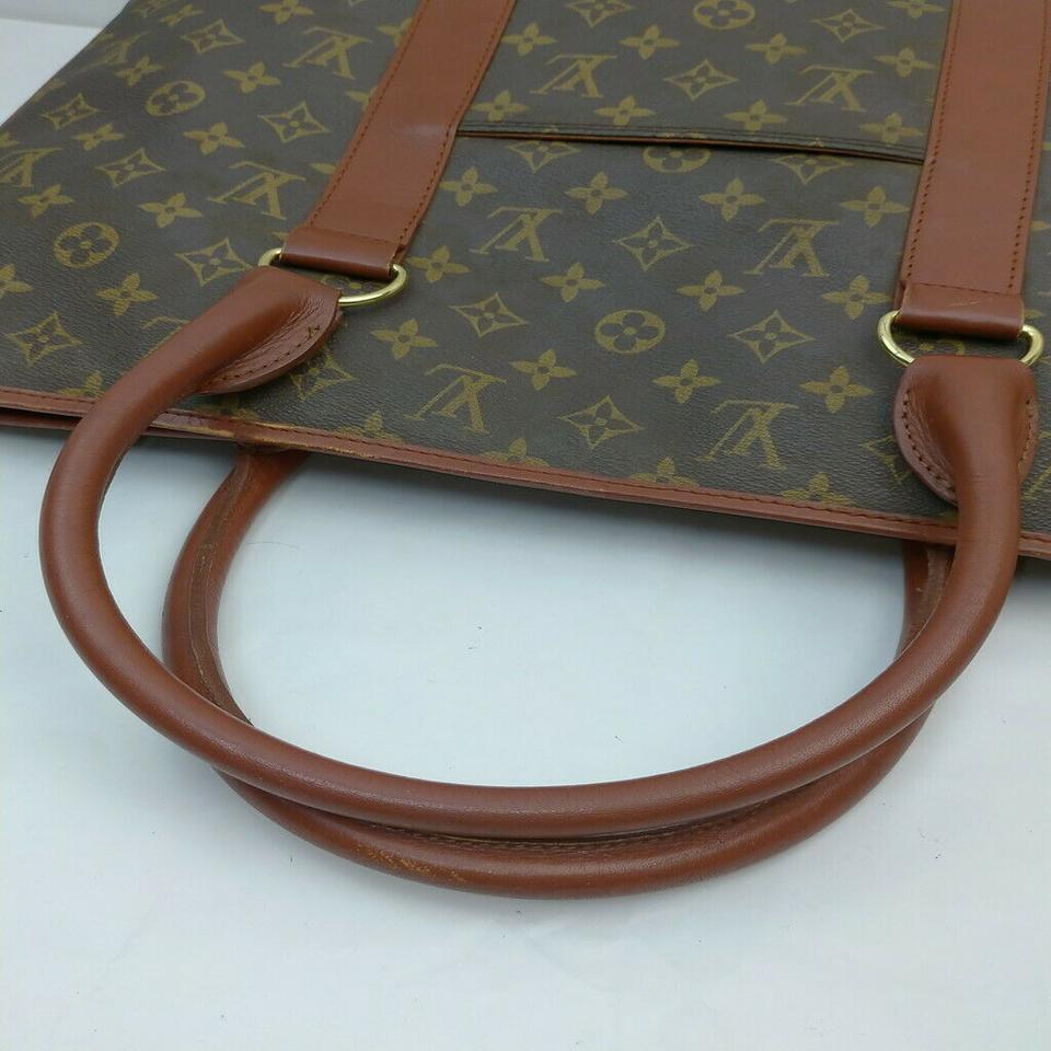 Brown Louis Vuitton Monogram Sac Weekend PM Zip Tote Bag 863360   For Sale