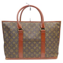 Used Louis Vuitton Monogram Sac Weekend PM Zip Tote Bag 863360  