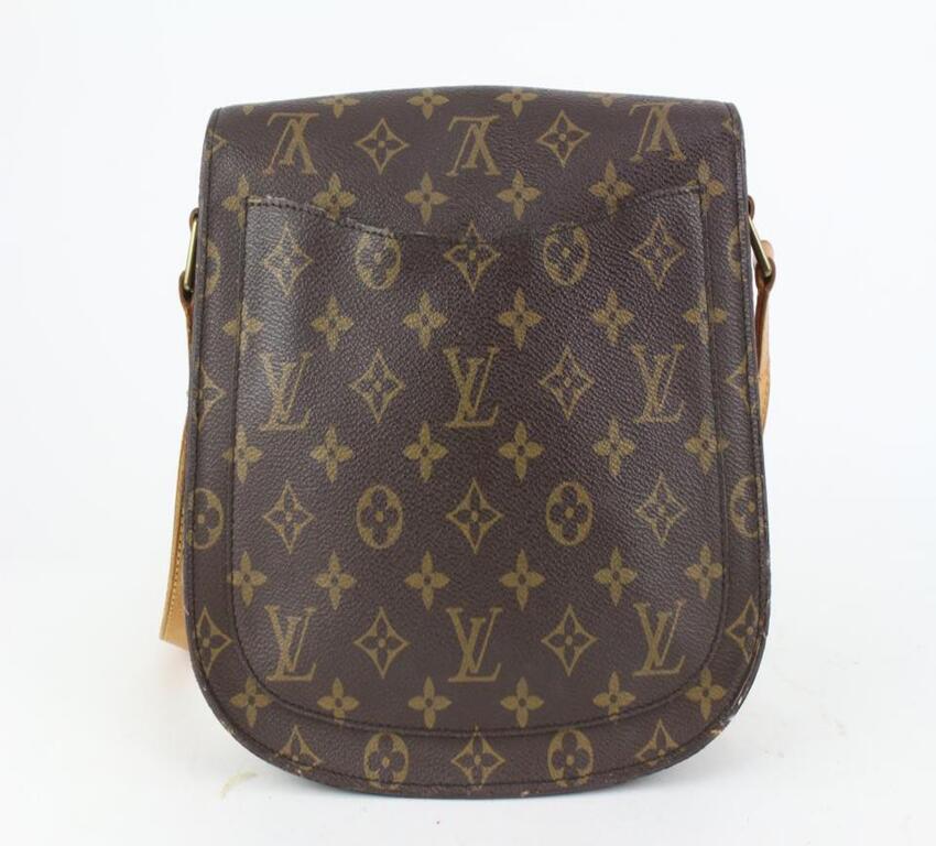 Women's Louis Vuitton Monogram Saint Cloud GM Crossbody Flap Bag 920lv37