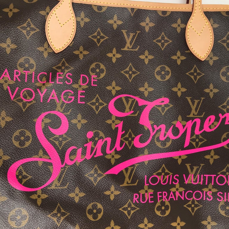 Sold at Auction: LOUIS VUITTON Shopper NEVERFULL SAINT TROPEZ