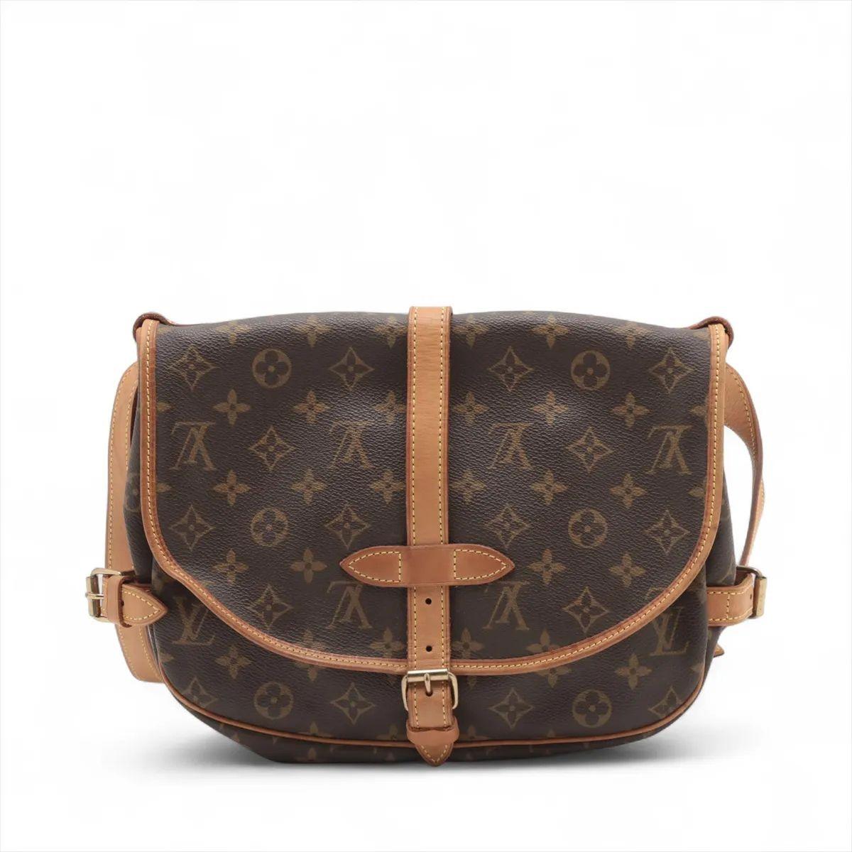 Louis Vuitton Monograma Saumur 30 Marrón en venta