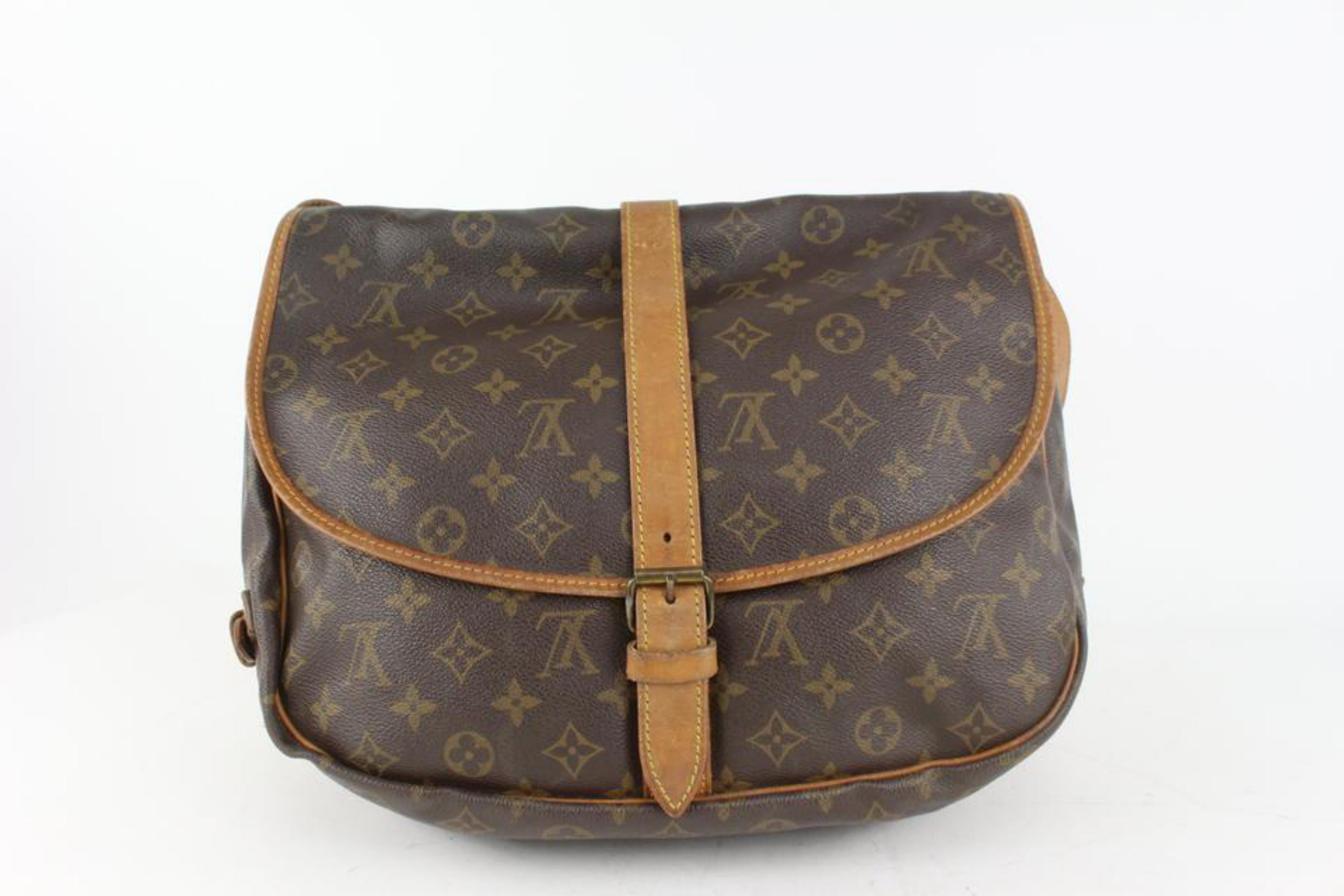 Women's Louis Vuitton Monogram Saumur 35 Crossbody Messenger Bag 1018lv7 For Sale