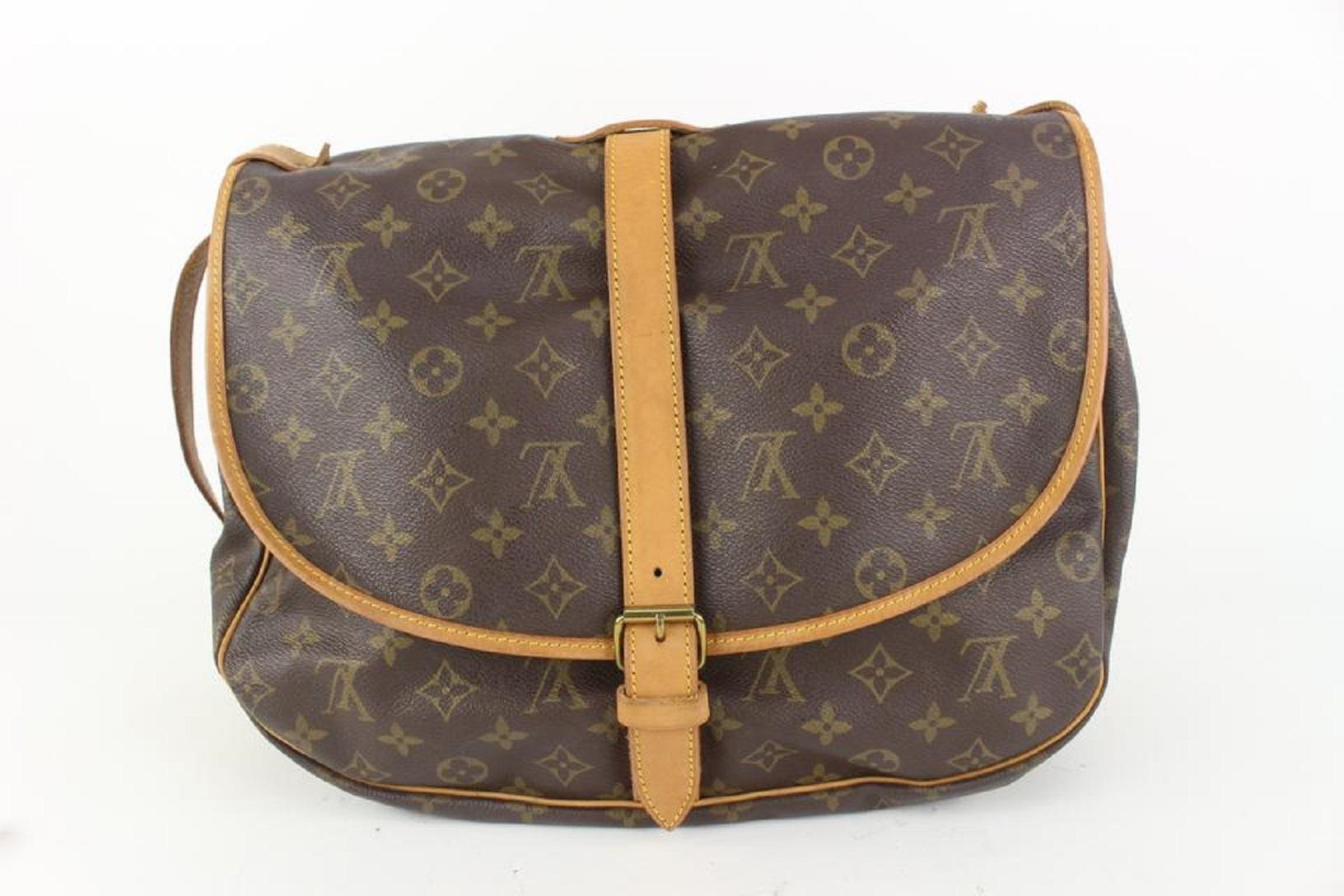 Louis Vuitton Monogram Saumur 35 Crossbody Messenger Bag 910lv95 For Sale at 1stDibs louis