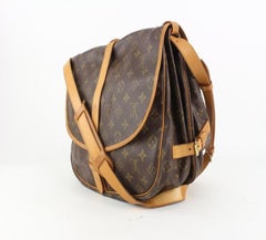 Louis Vuitton Monogram Saumur 35 Crossbody Messenger Bag 916lv100