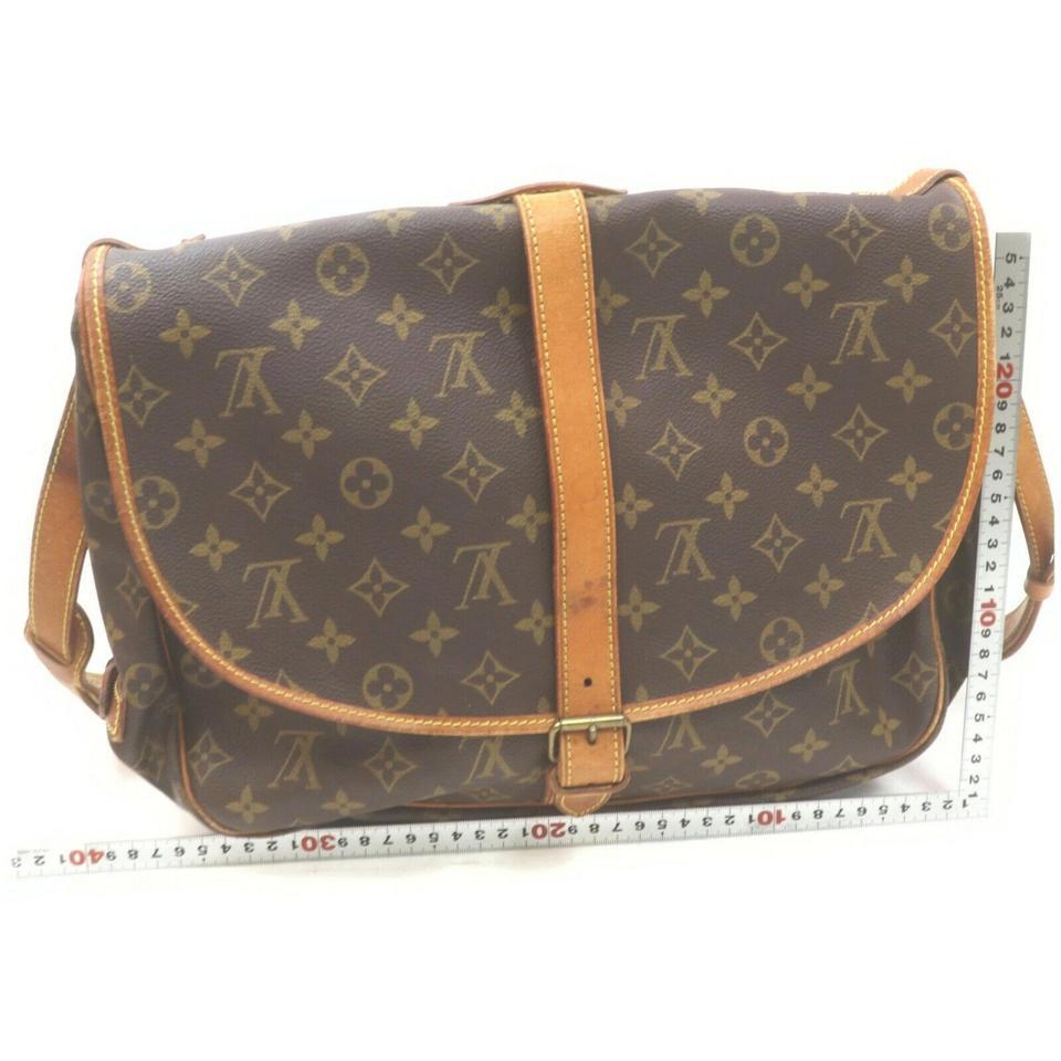 Louis Vuitton Monogram Saumur 35 Crossbody Saddle Messenger Bag  862115 In Good Condition In Dix hills, NY