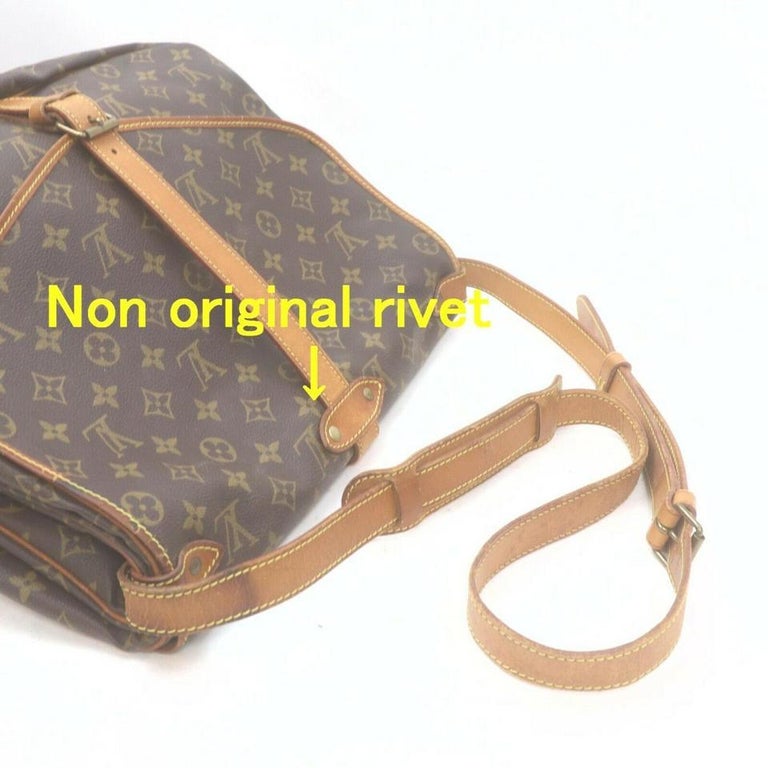 Louis Vuitton Monogram Saumur 35 Crossbody Messenger Bag 910lv95