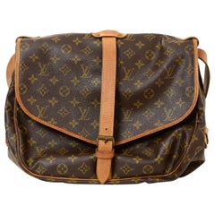 Louis Vuitton Monogram Saumur 35 Doppia Sella Borsa Messenger