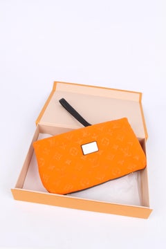Louis Vuitton Monogram Scuba Clutch - orange