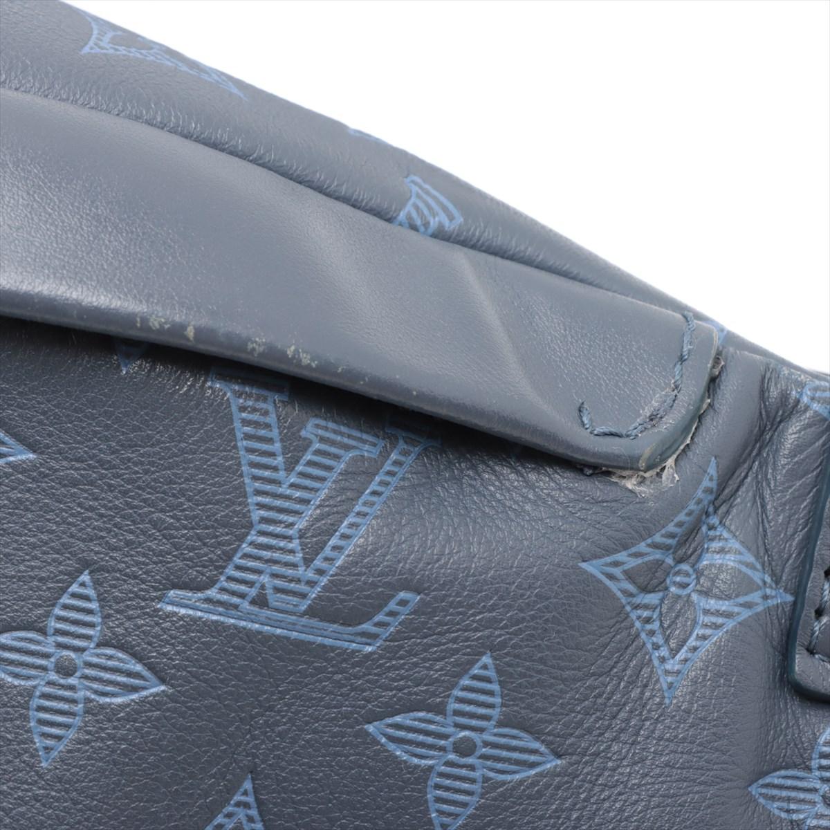 Louis Vuitton Monogram Shadow Discovery Bumbag PM Blau * PREORDER * im Angebot 6