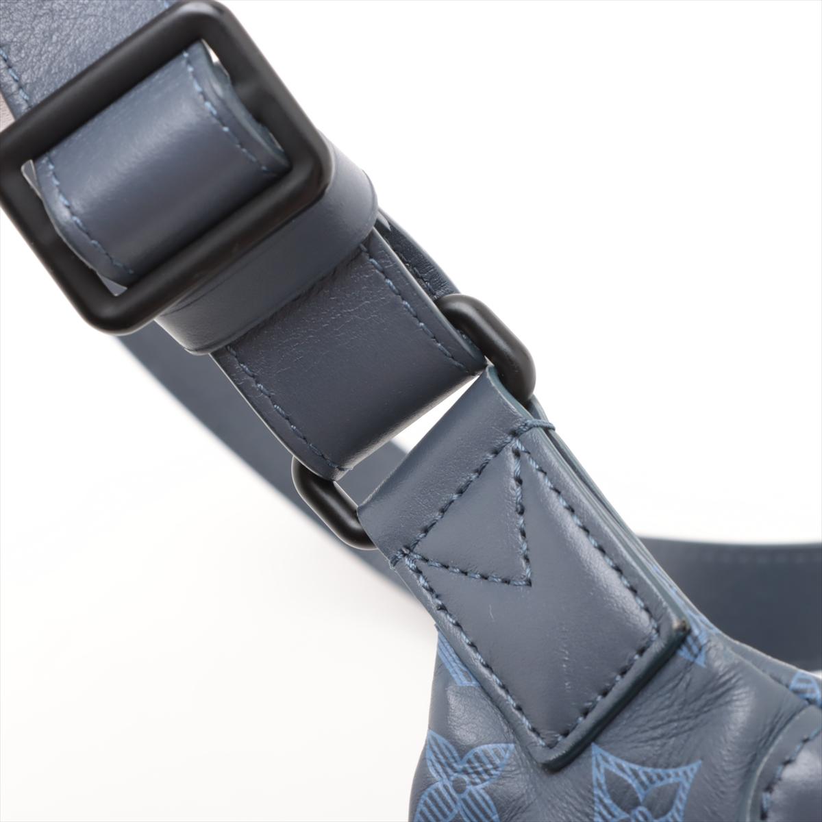 Louis Vuitton Monogram Shadow Discovery Bumbag PM Blau * PREORDER * im Angebot 7