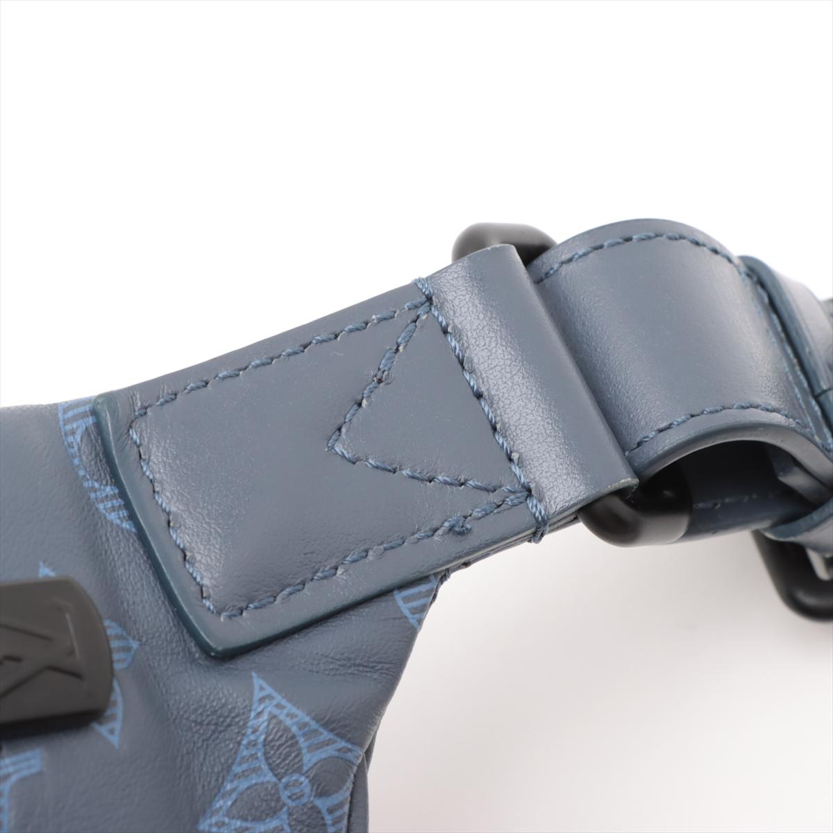 Louis Vuitton Monogram Shadow Discovery Bumbag PM Blau * PREORDER * im Angebot 8