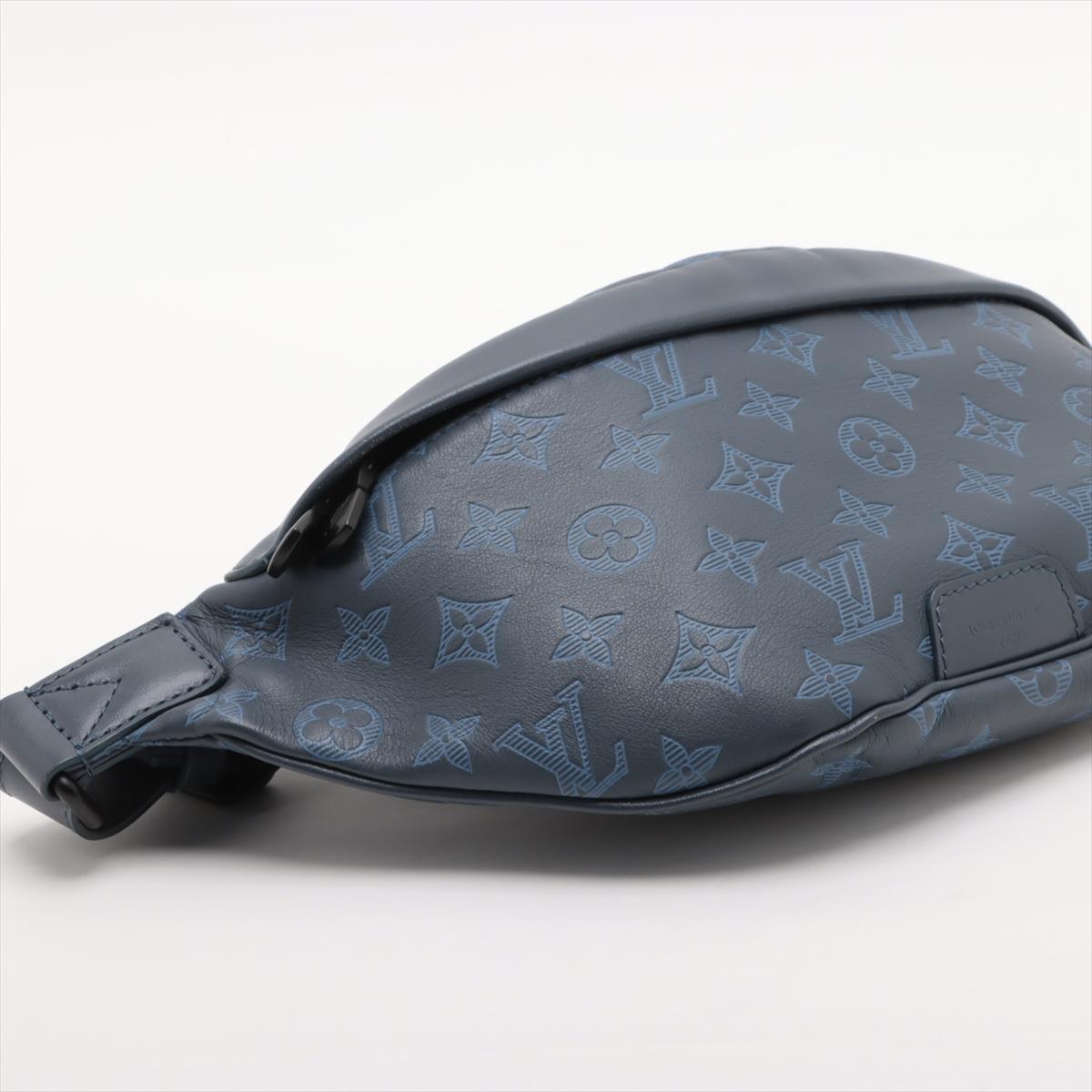 Louis Vuitton Monogram Shadow Discovery Bumbag PM Blau * PREORDER * im Angebot 1