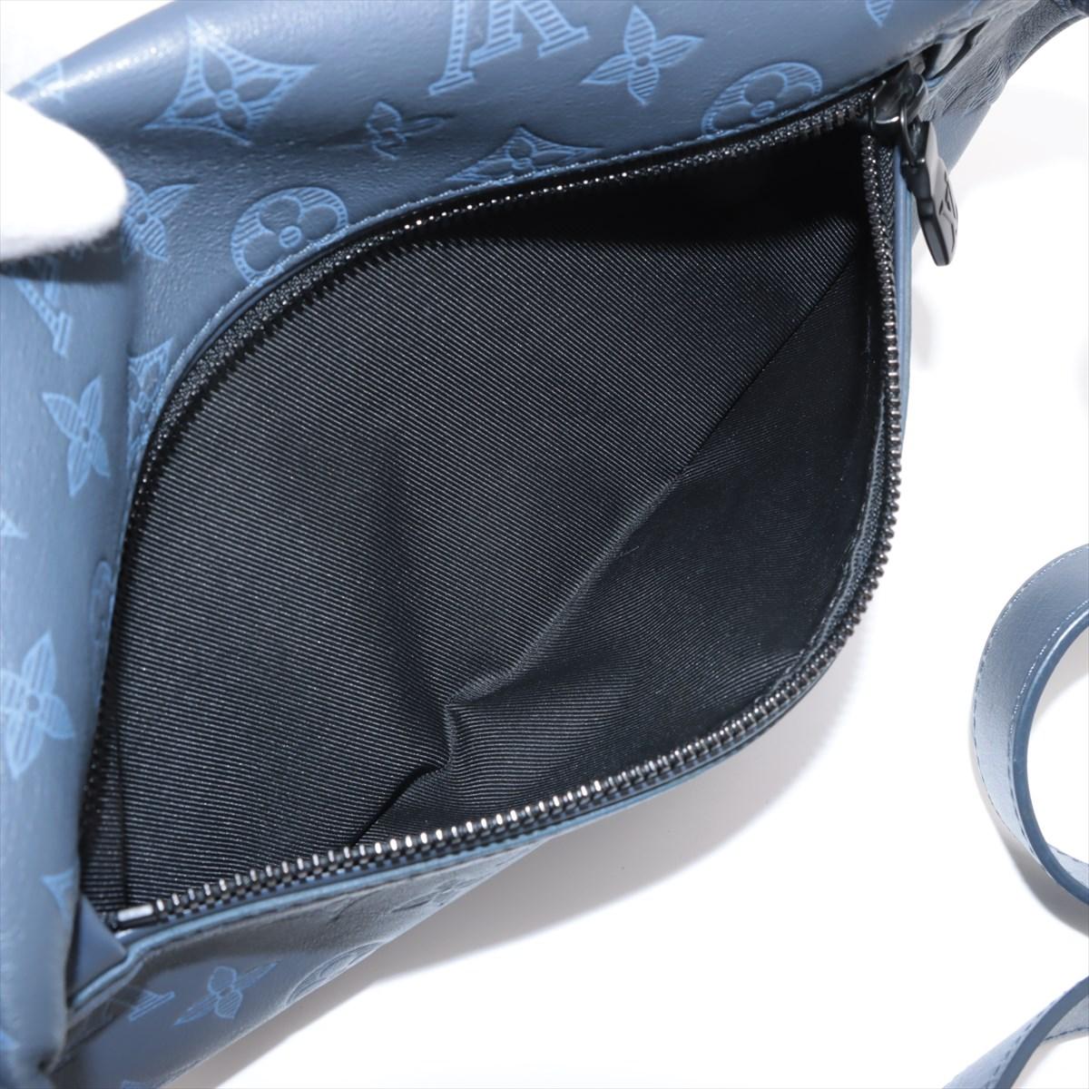 Louis Vuitton Monogram Shadow Discovery Bumbag PM Blau * PREORDER * im Angebot 4