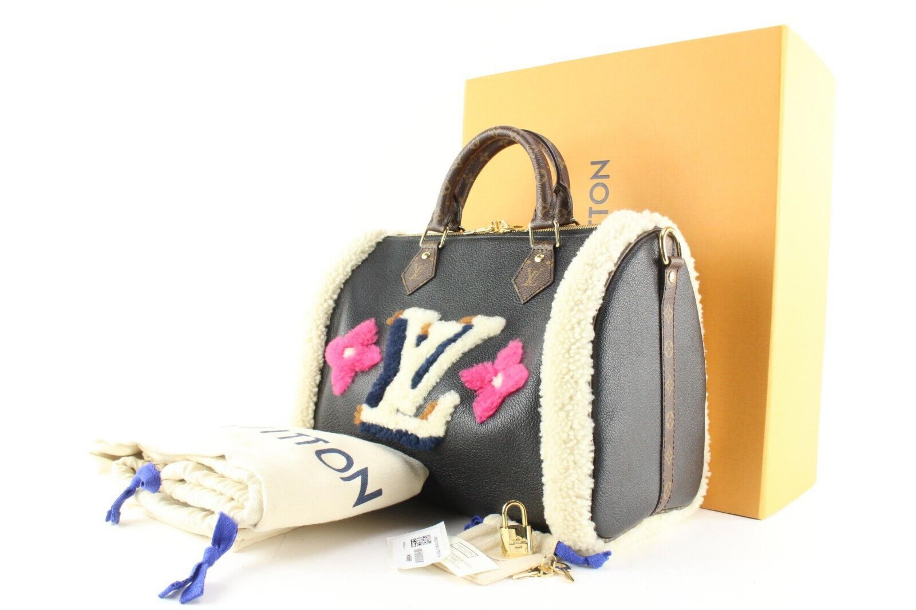 Louis Vuitton Monogram Shearling Speedy Teddy Bandouliere 2LK0412C 6