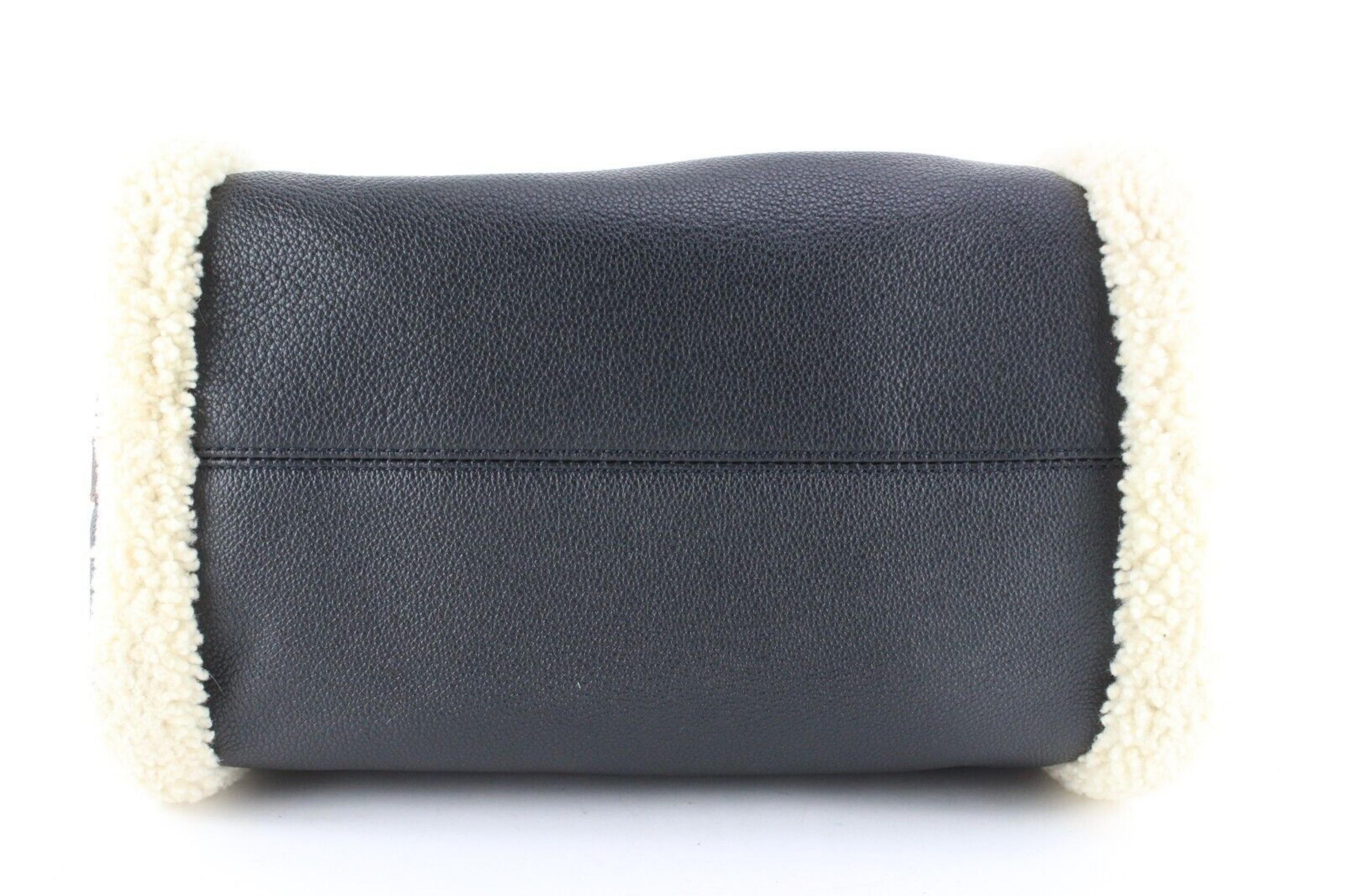 Black Louis Vuitton Monogram Shearling Speedy Teddy Bandouliere 2LK0412C