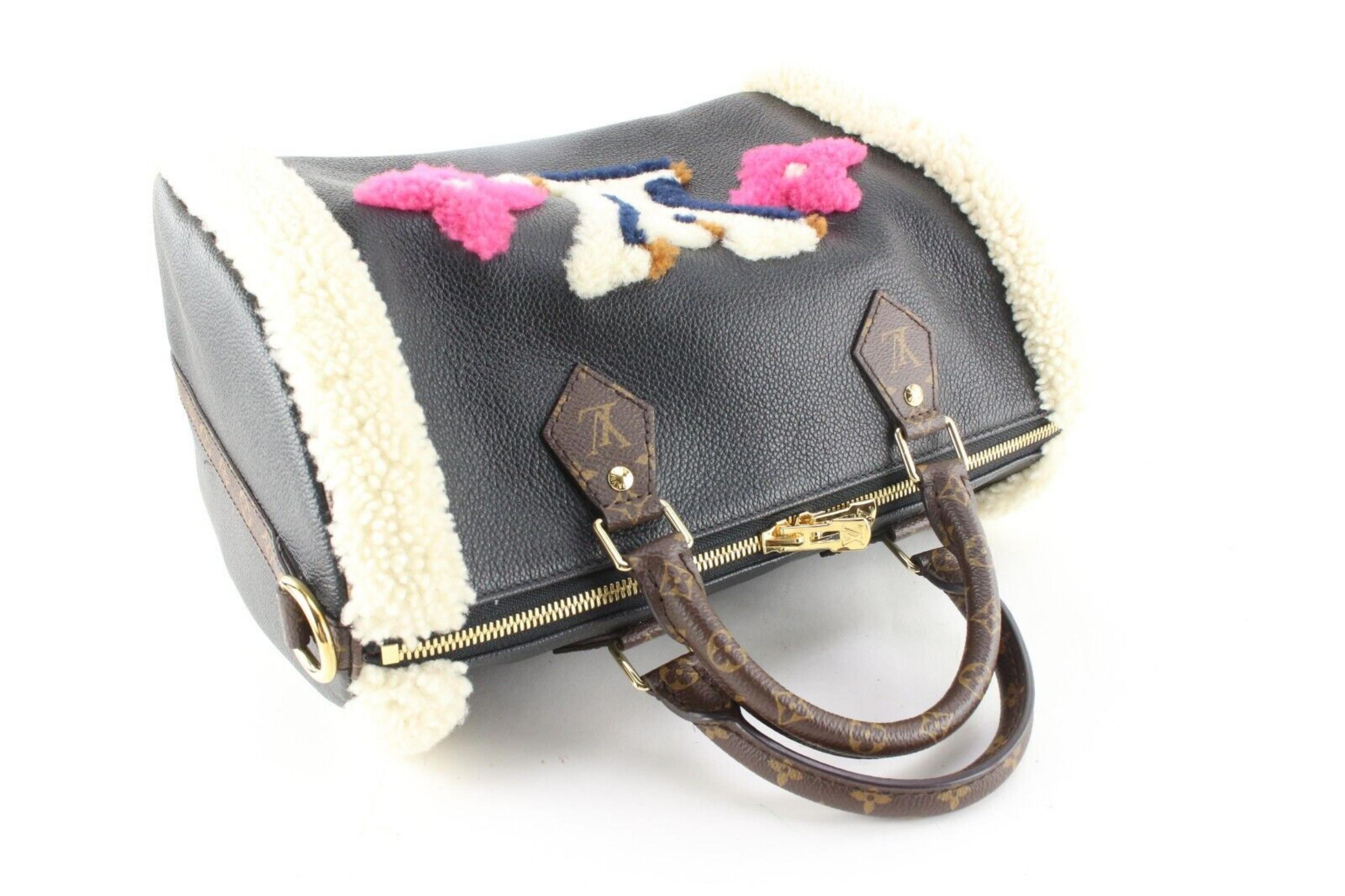 Louis Vuitton Monogram Shearling Speedy Teddy Bandouliere 2LK0412C 3