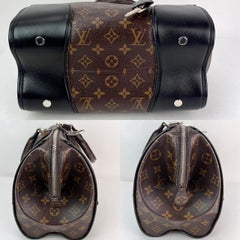 Louis Vuitton Monogram Shine Doc PM Black hand Crossbody Bag