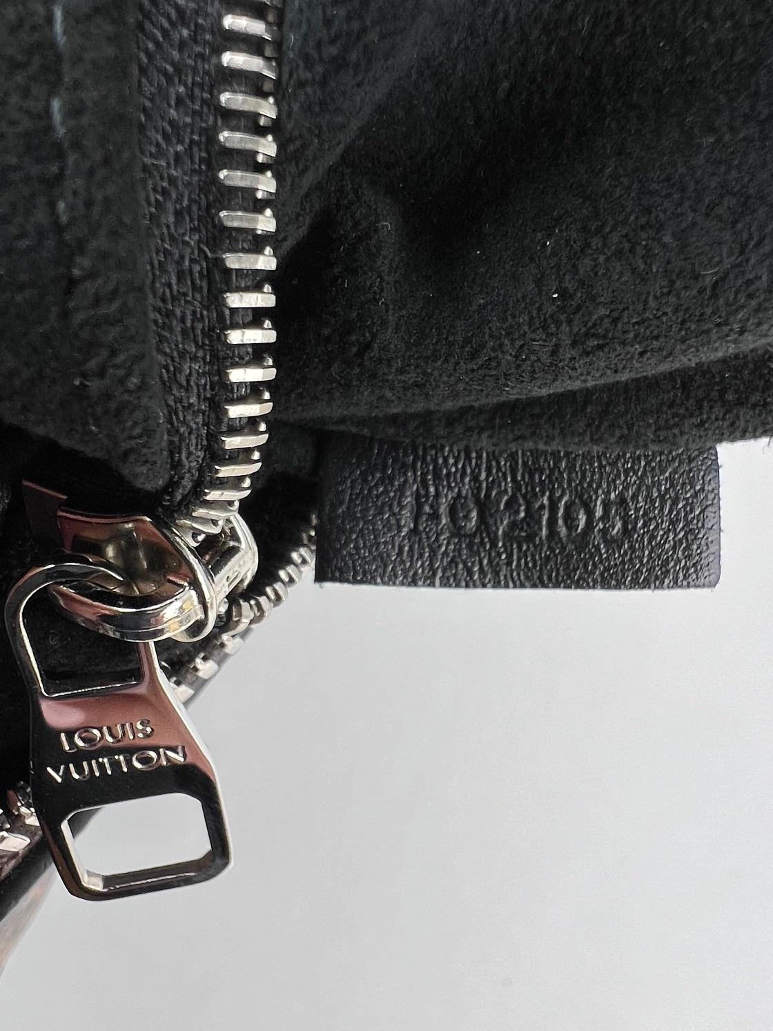 Women's Louis Vuitton Monogram Shine Doc PM Black hand Crossbody Bag